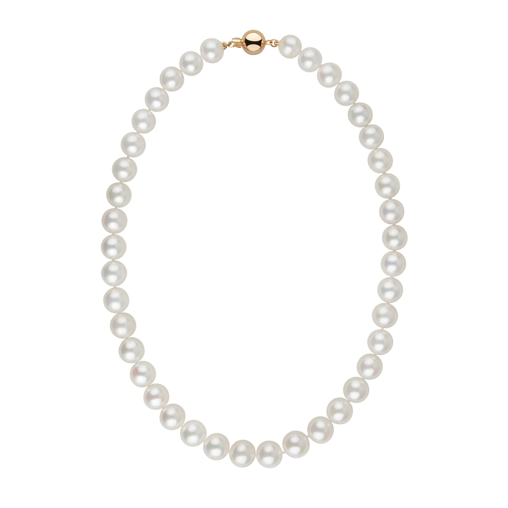 10.0-11.0 mm 18 Inch AAA White Freshwater Pearl Necklace