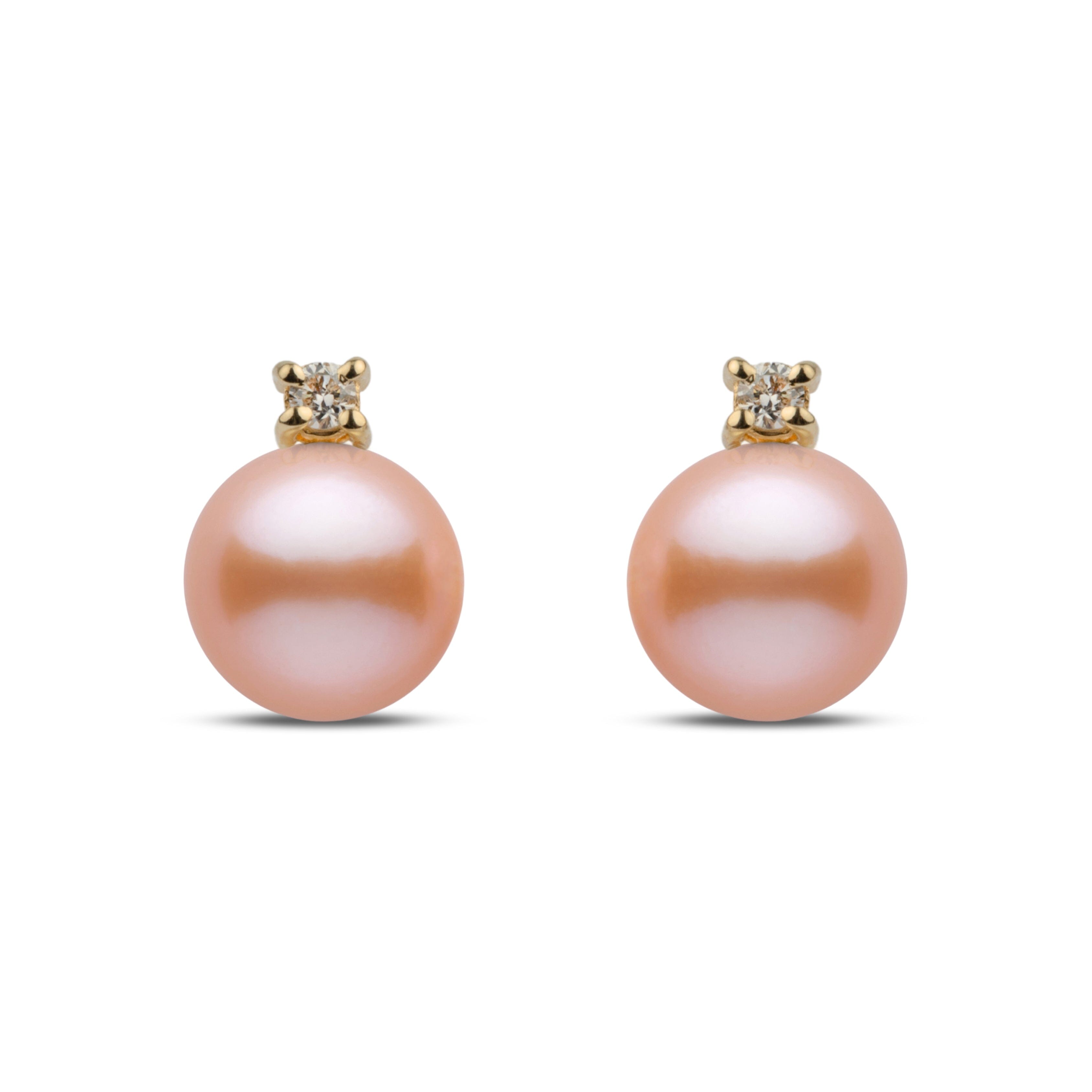 Starlight Collection 6.5-7.0 mm Pink Freshadama Pearl Earrings