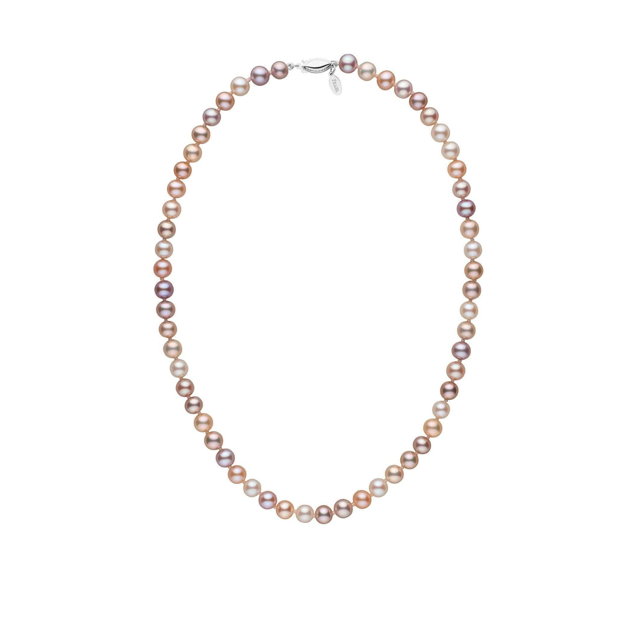 6.5-7.0 mm Multicolor Freshadama Freshwater Pearl Necklace