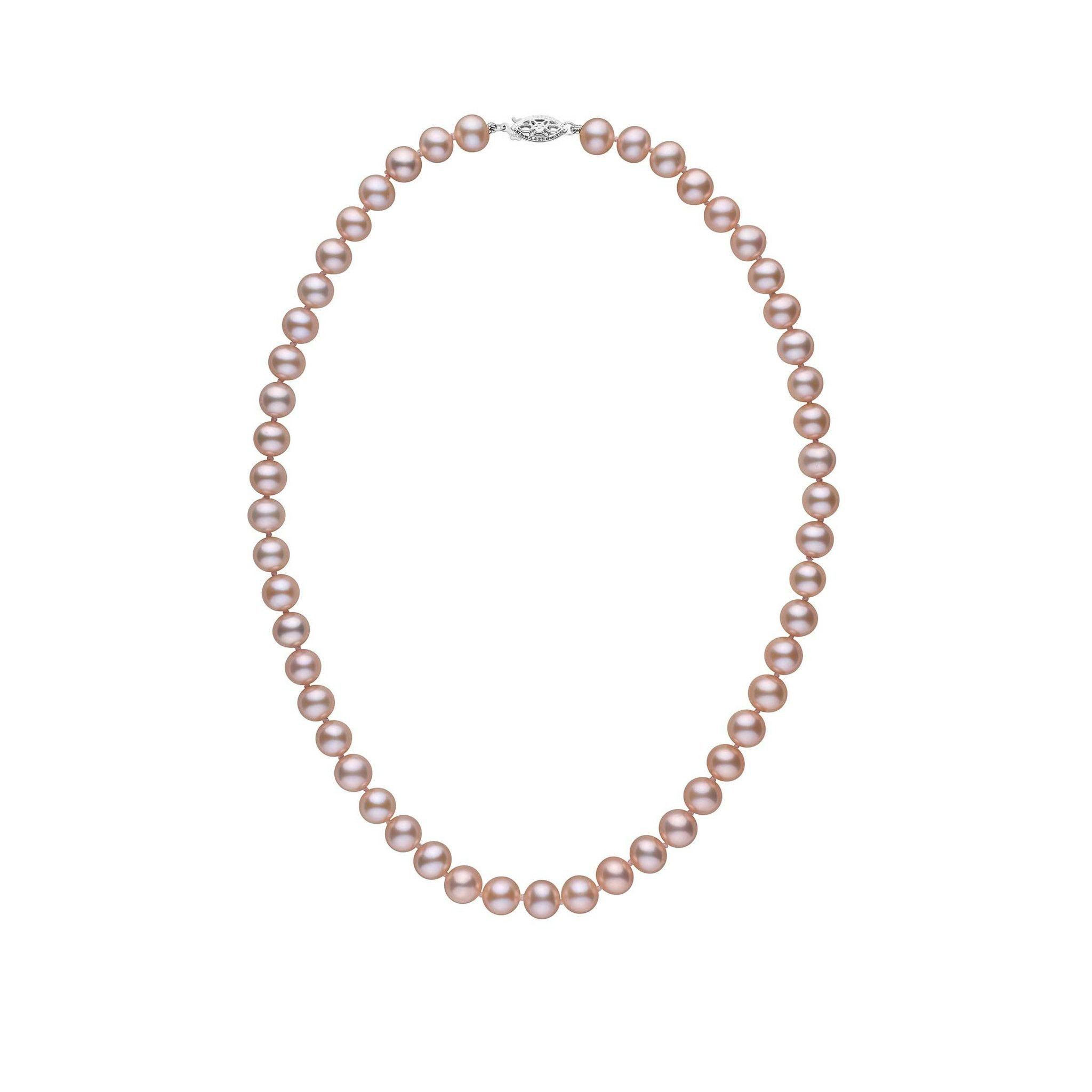 7.5-8.0 mm AA+ Lavender Freshwater Pearl Necklace wg
