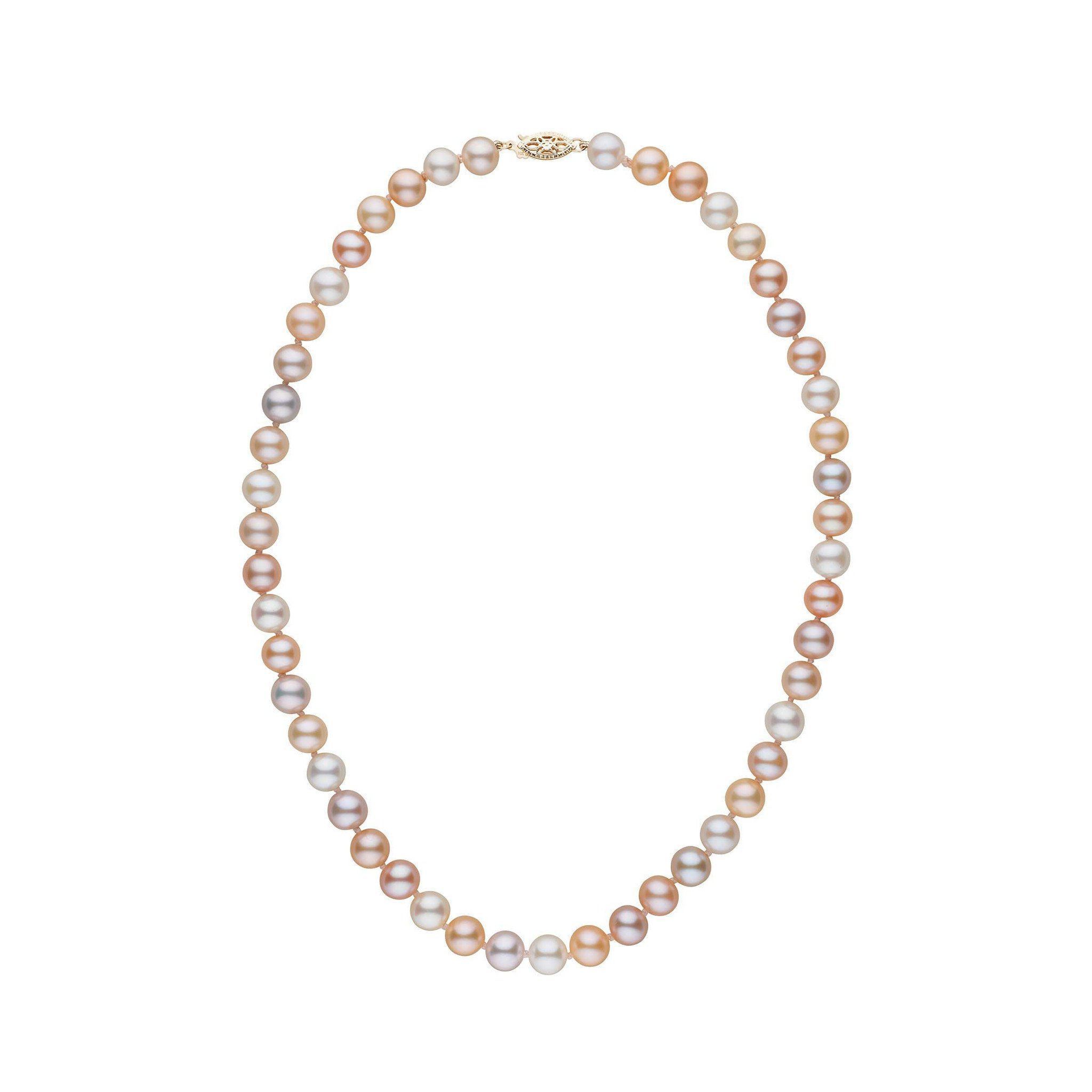 7.5-8.0 mm AAA Multicolor Freshwater Pearl Necklace yg