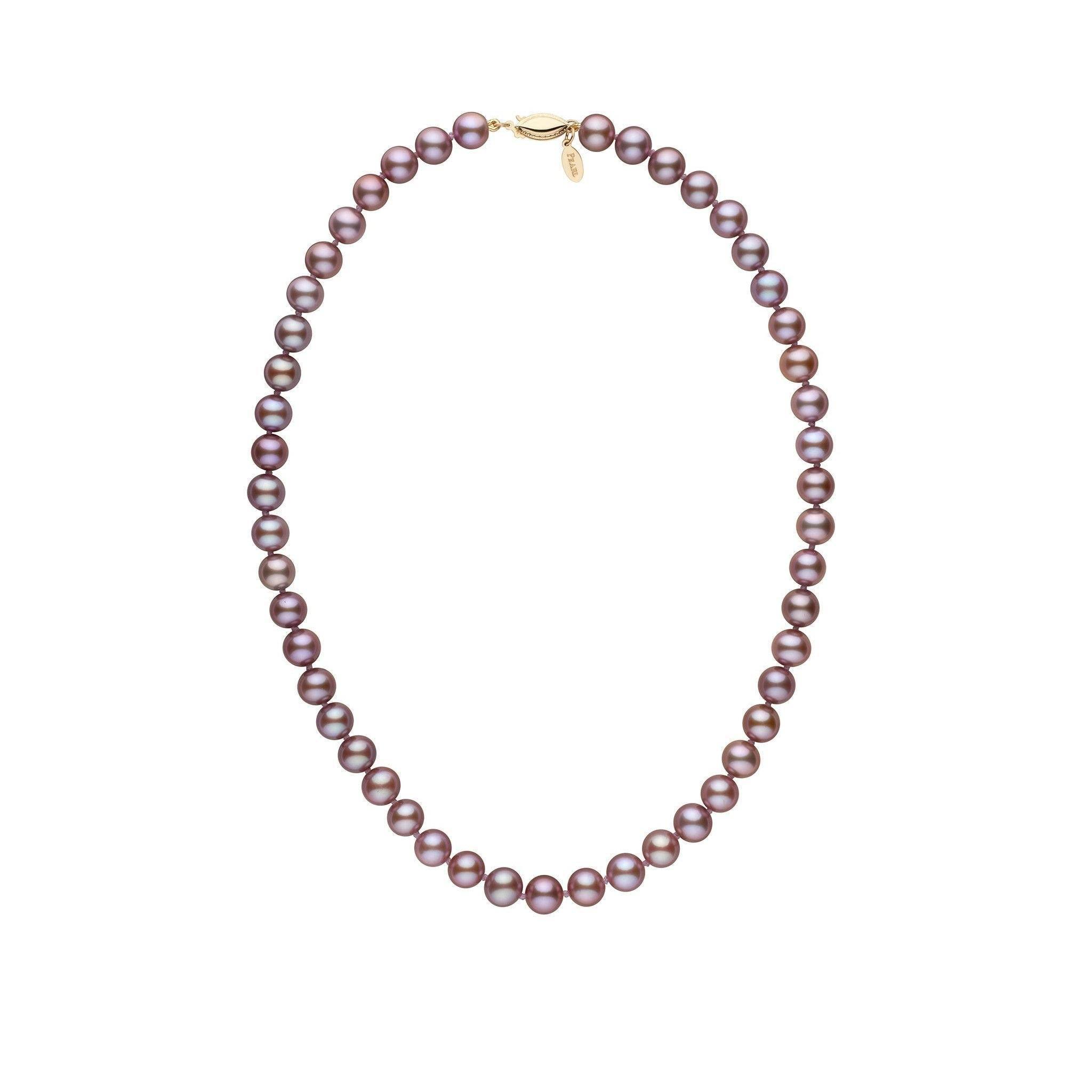 7.5-8.0 mm Lavender Freshadama Freshwater Pearl Necklace