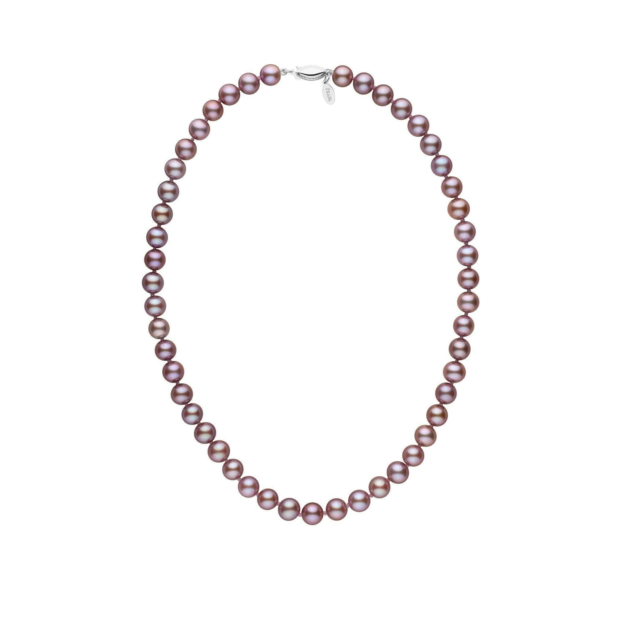 7.5-8.0 mm Lavender Freshadama Freshwater Pearl Necklace