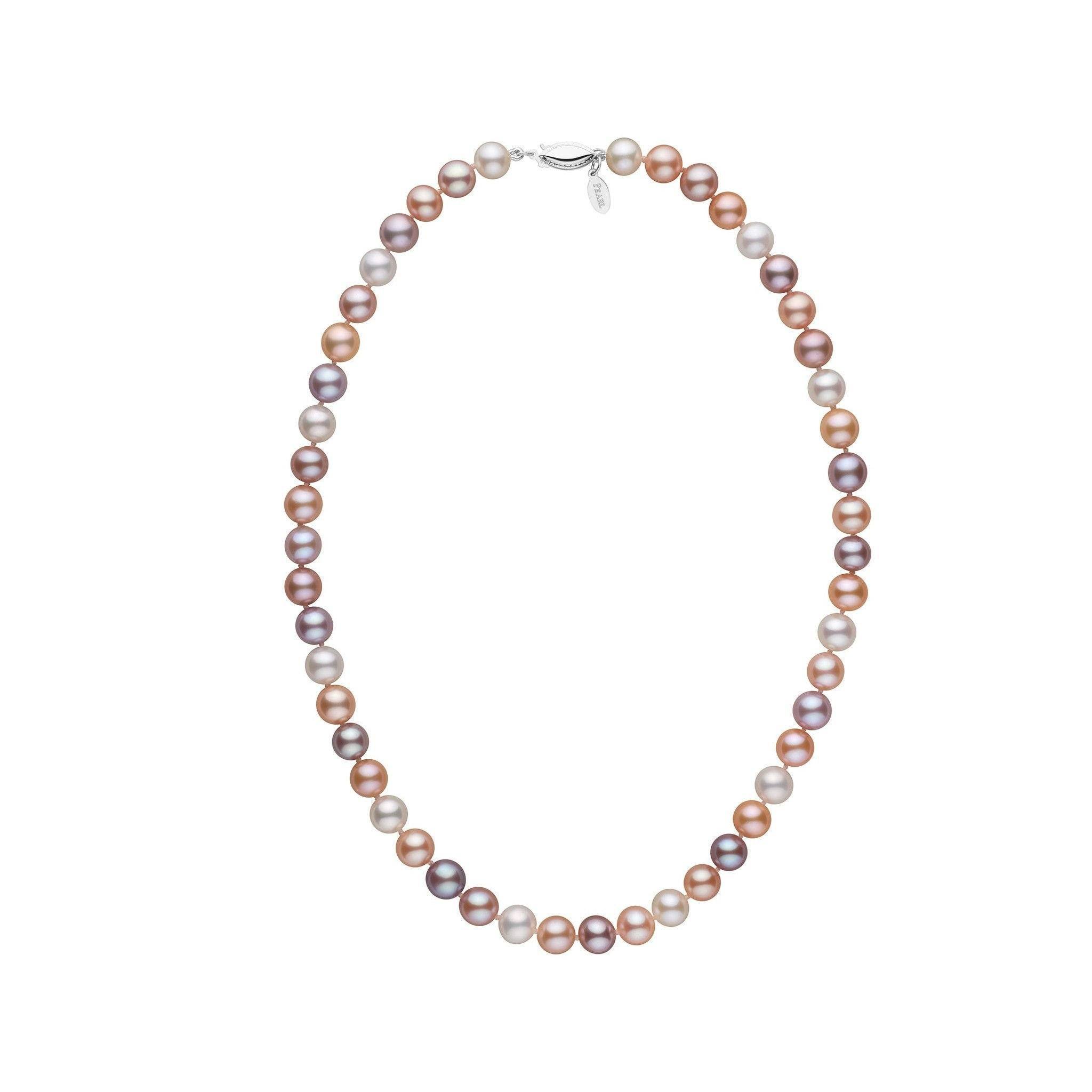 7.5-8.0 mm Multicolor Freshadama Freshwater Pearl Necklace wg