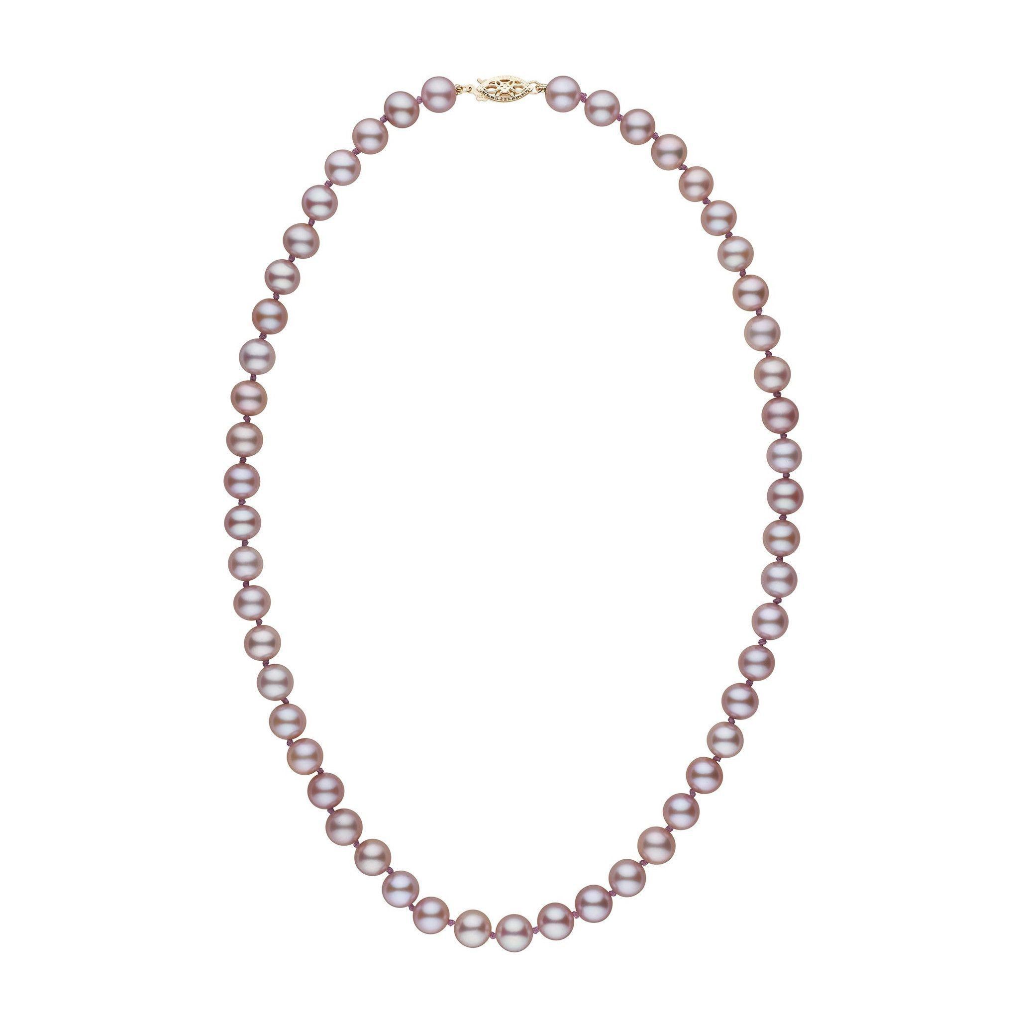 7.5-8.0 mm AAA Lavender Freshwater Pearl Necklace