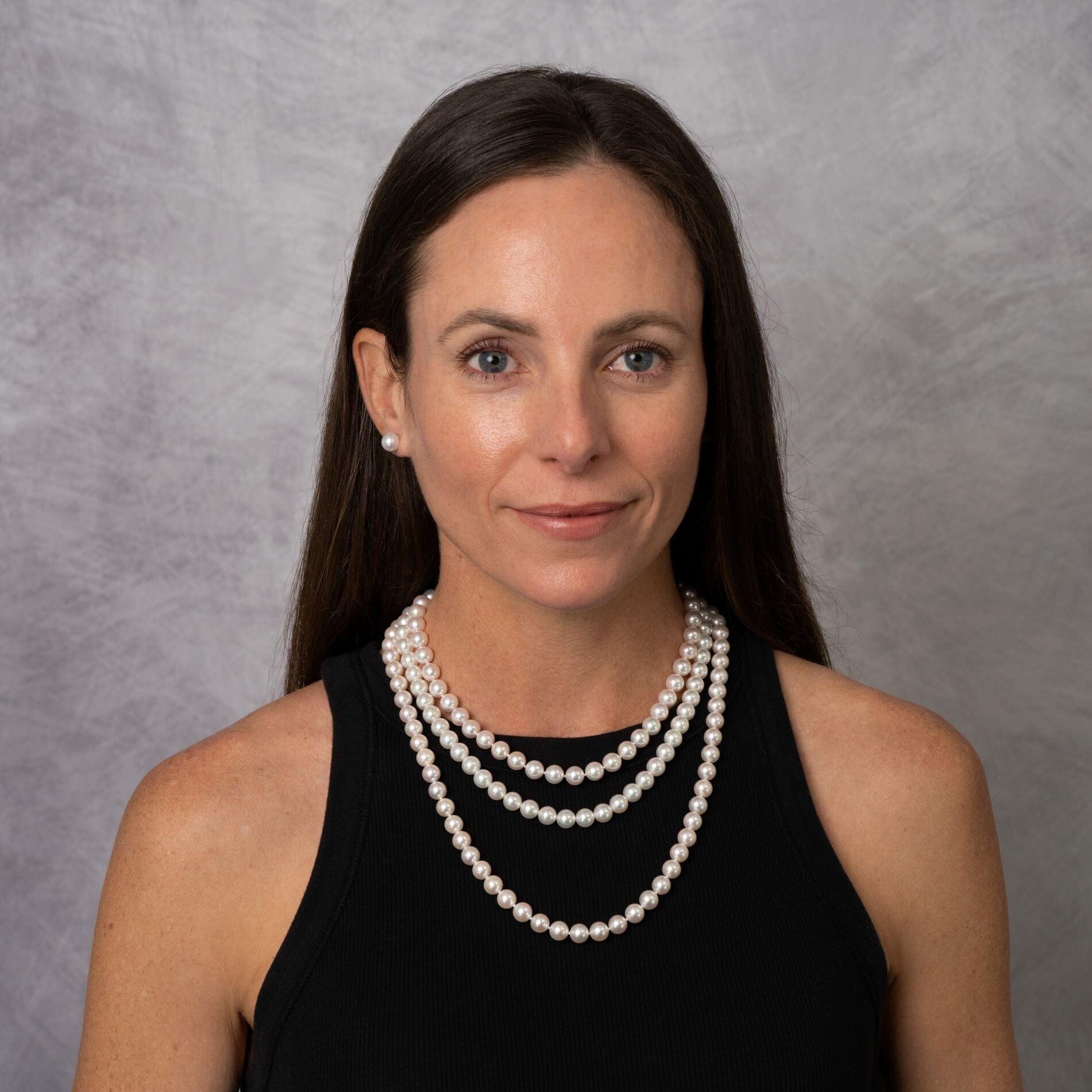 8.0-8.5 mm AA+ White Akoya Pearl Necklace