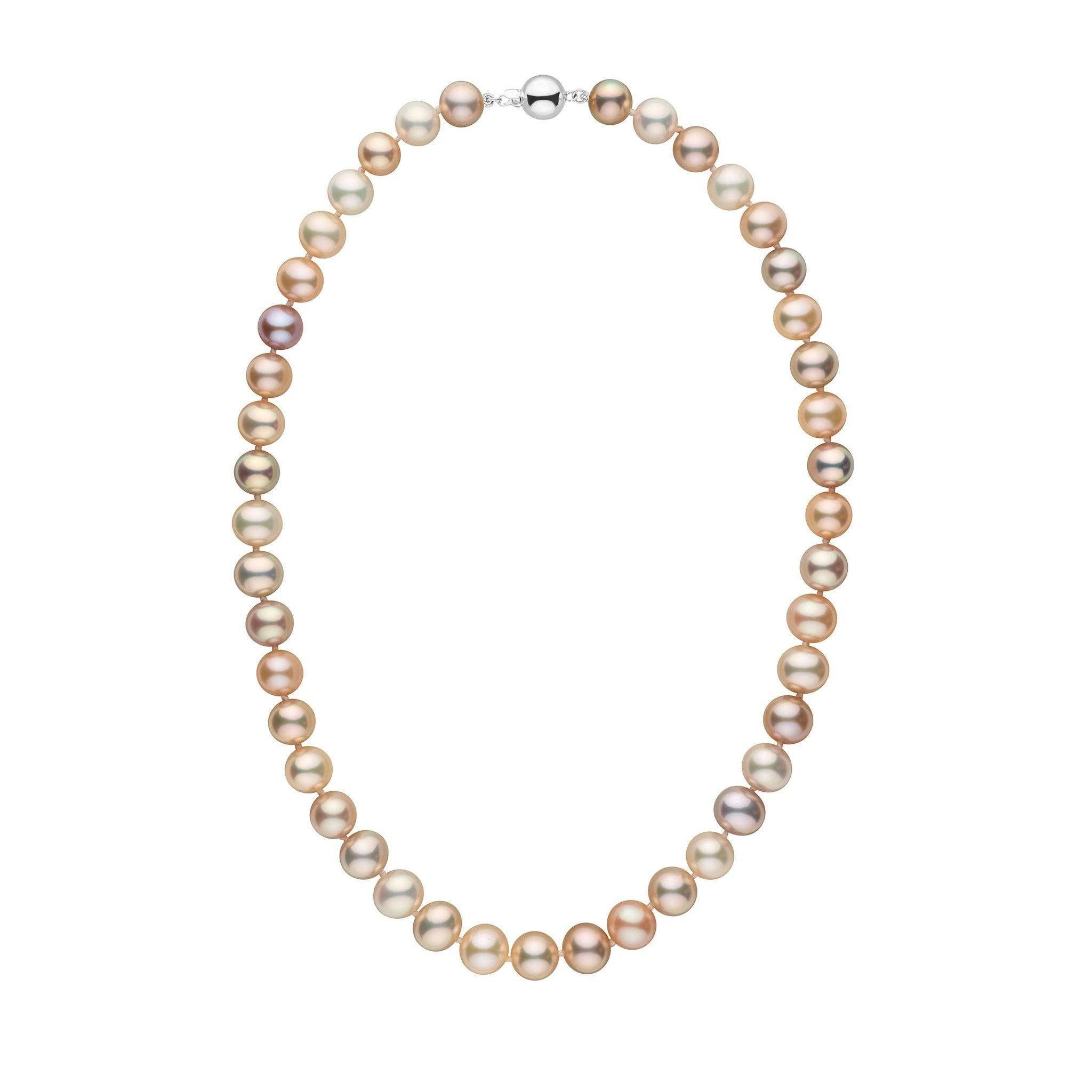 9.5-10.5 mm AA+ Multicolor Freshwater Pearl Necklace wg