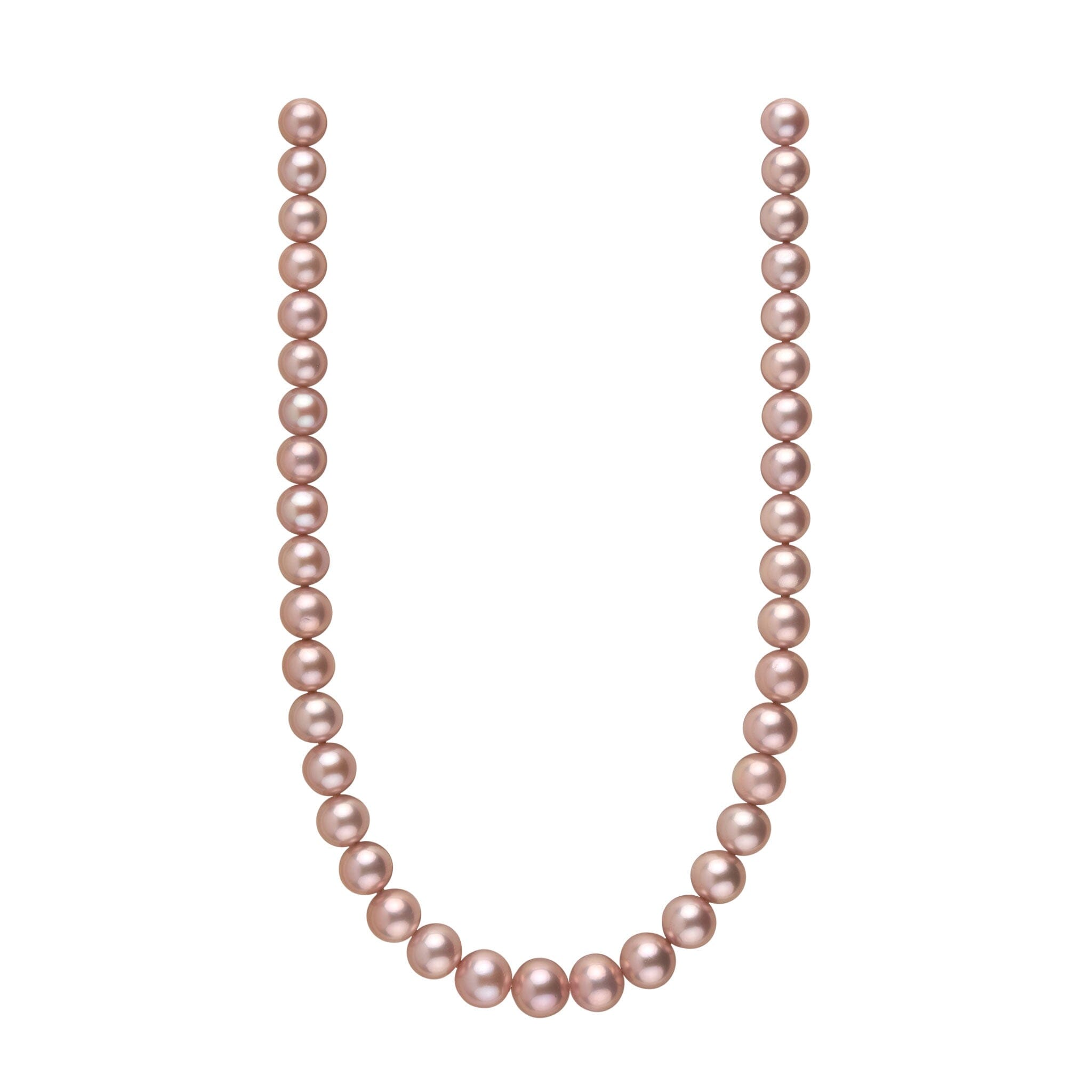 9.8-11.9 mm Rose Quartz Pink Edison Freshwater Pearl Necklace