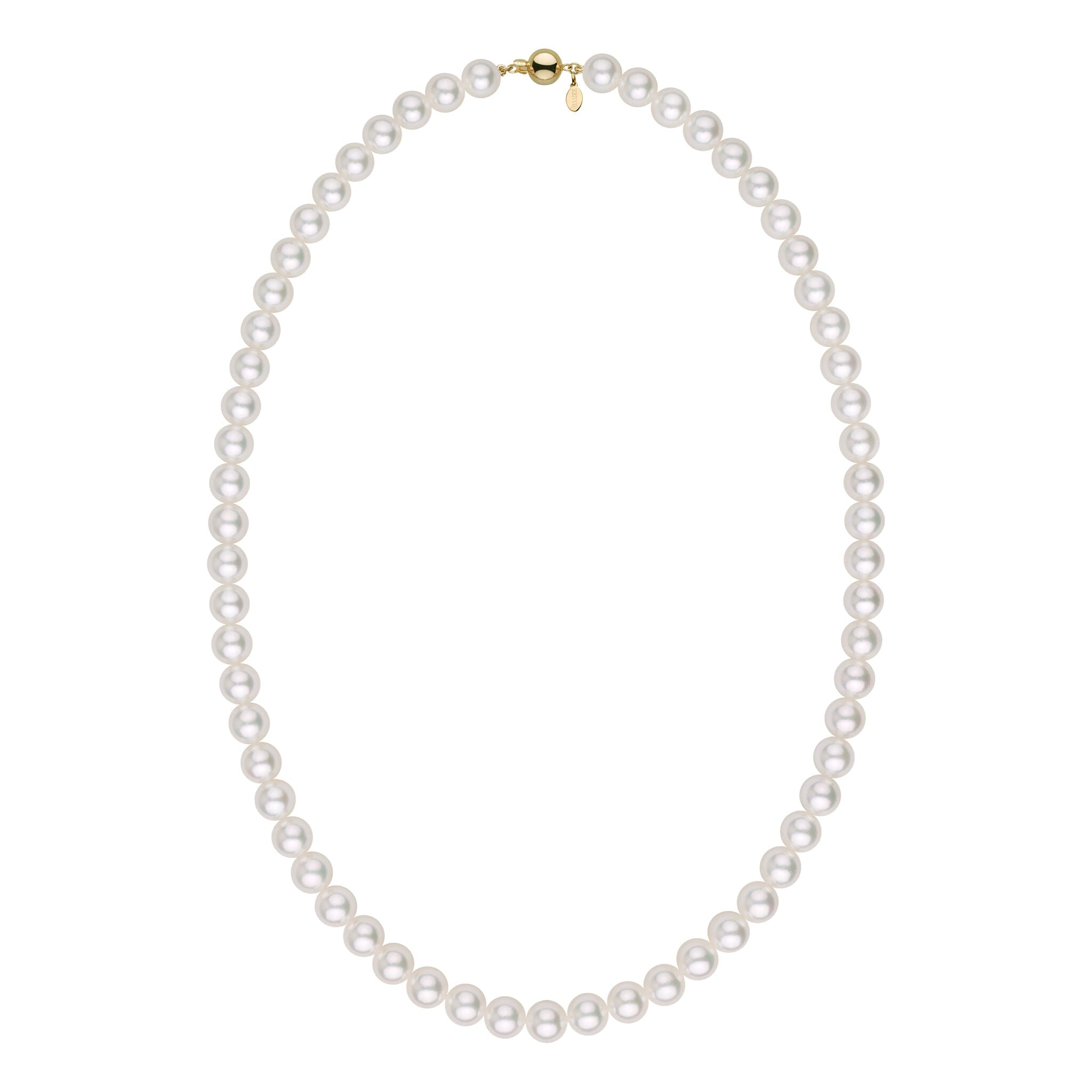 6.52 - 7.02 mm GIA Certified Hanadama Akoya Pearl Necklace yg