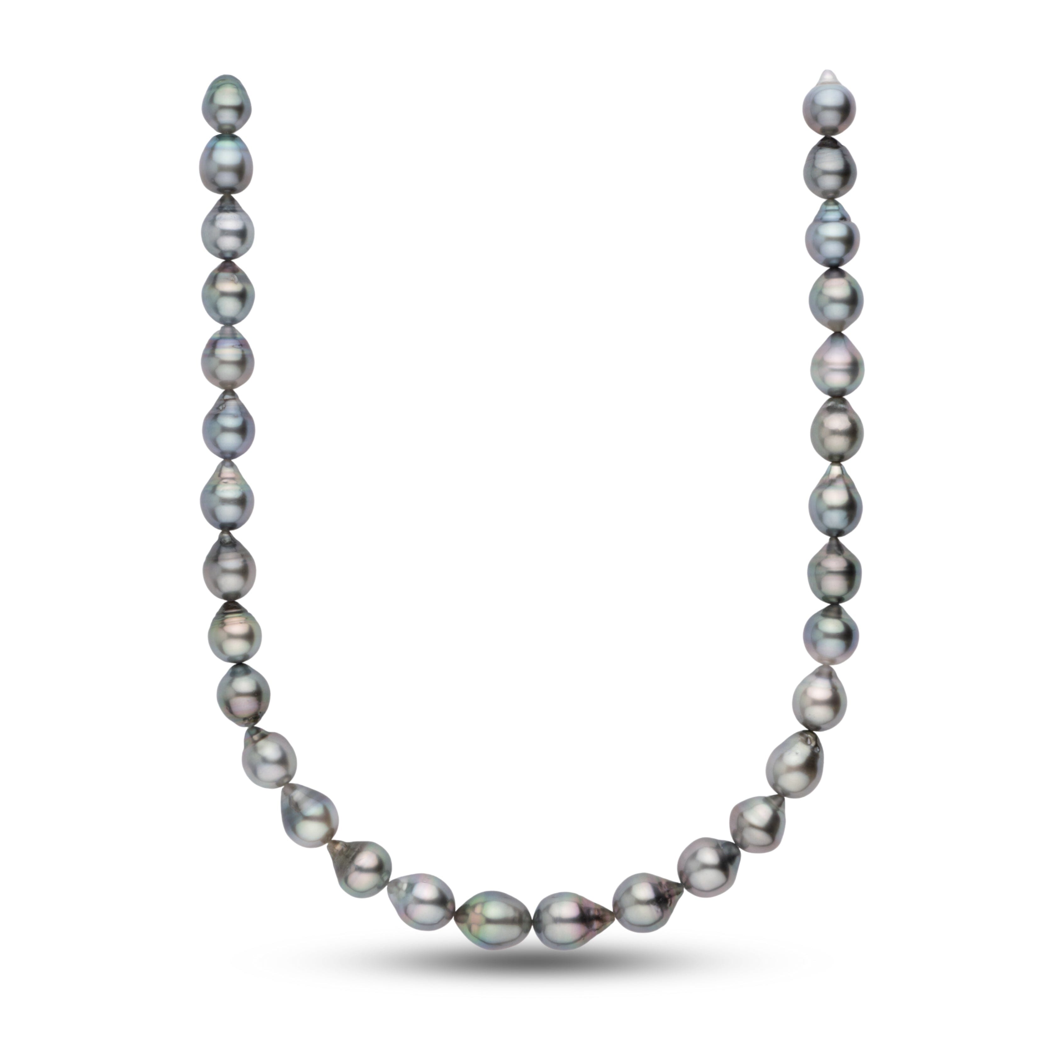 10.2-12.2 mm AA+/AAA Tahitian Drop Pearl Necklace