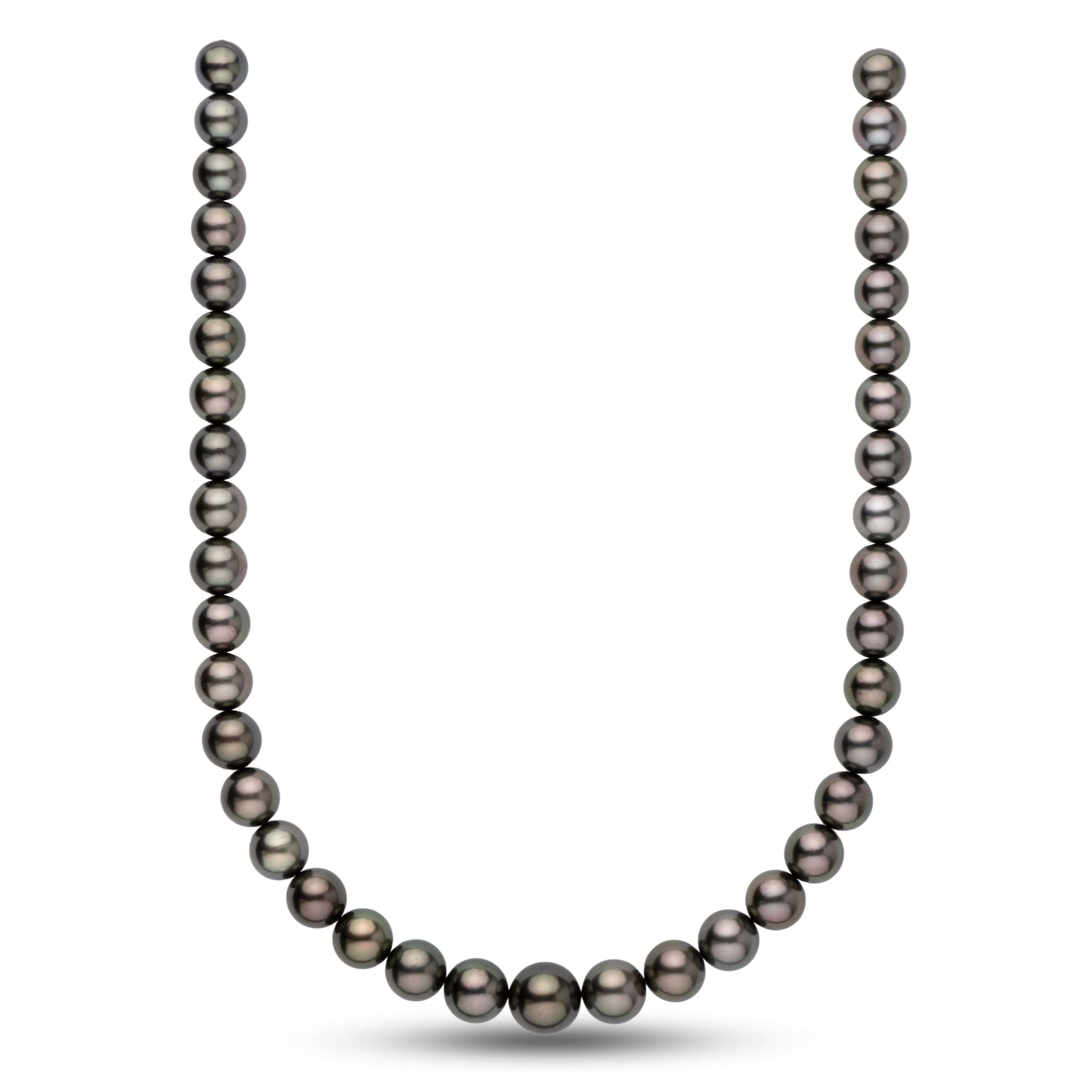 10.0-13.5 mm AA+ Tahitian Round Pearl Necklace