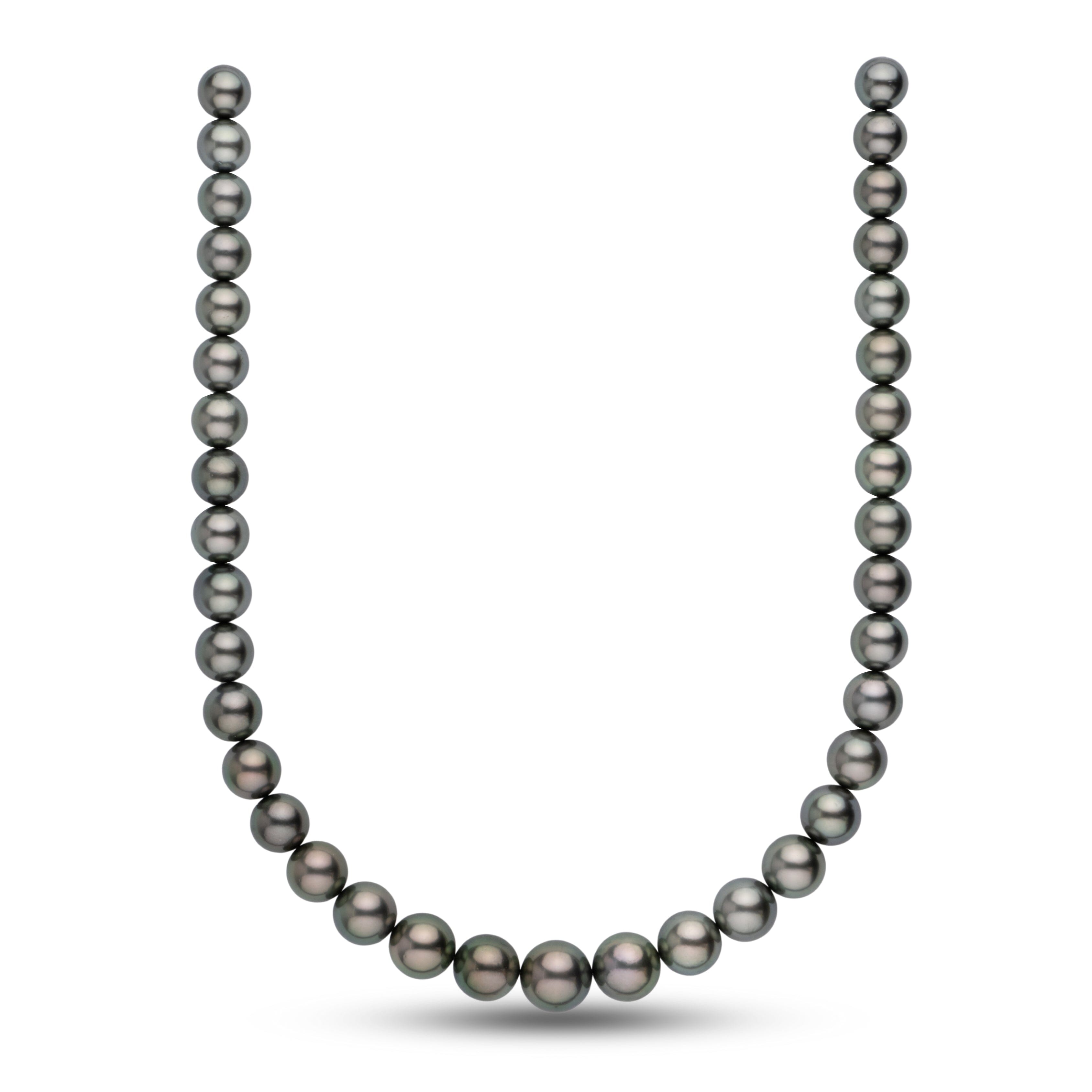 10.0-13.4 mm AAA Tahitian Round Pearl Necklace