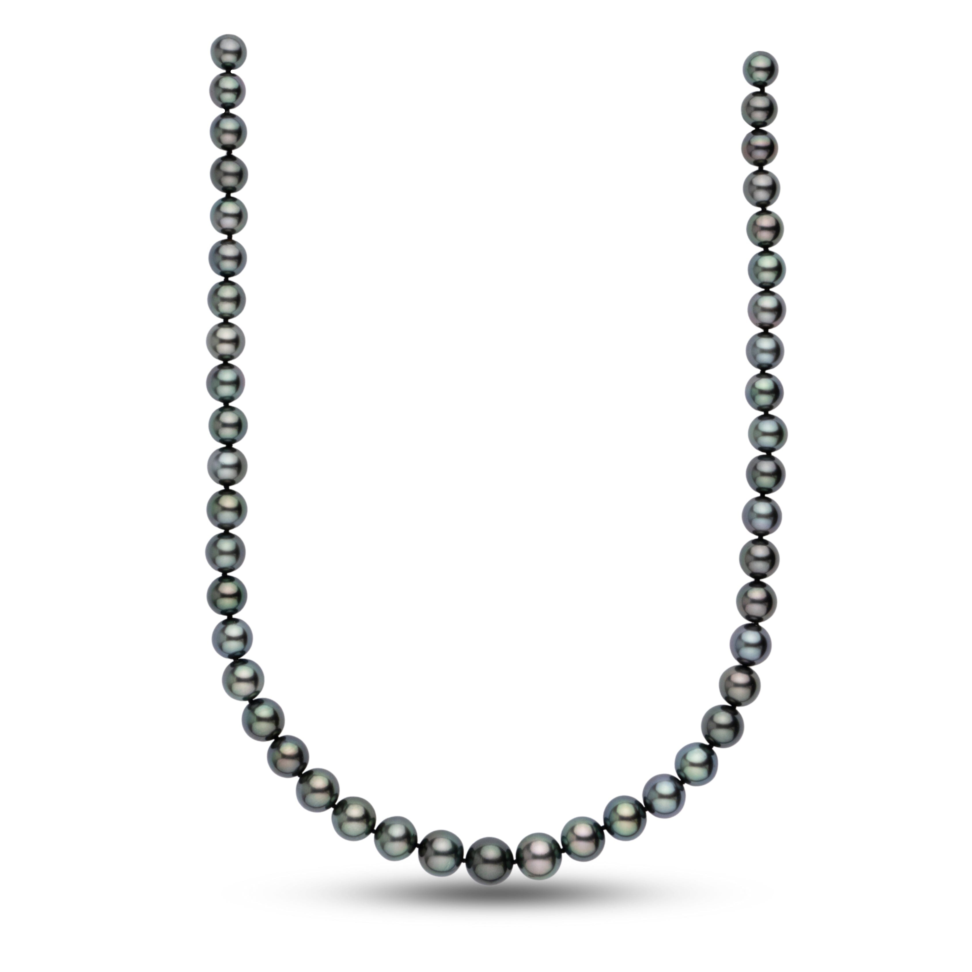8.2-10.9 mm AAA Tahitian Round Pearl Necklace