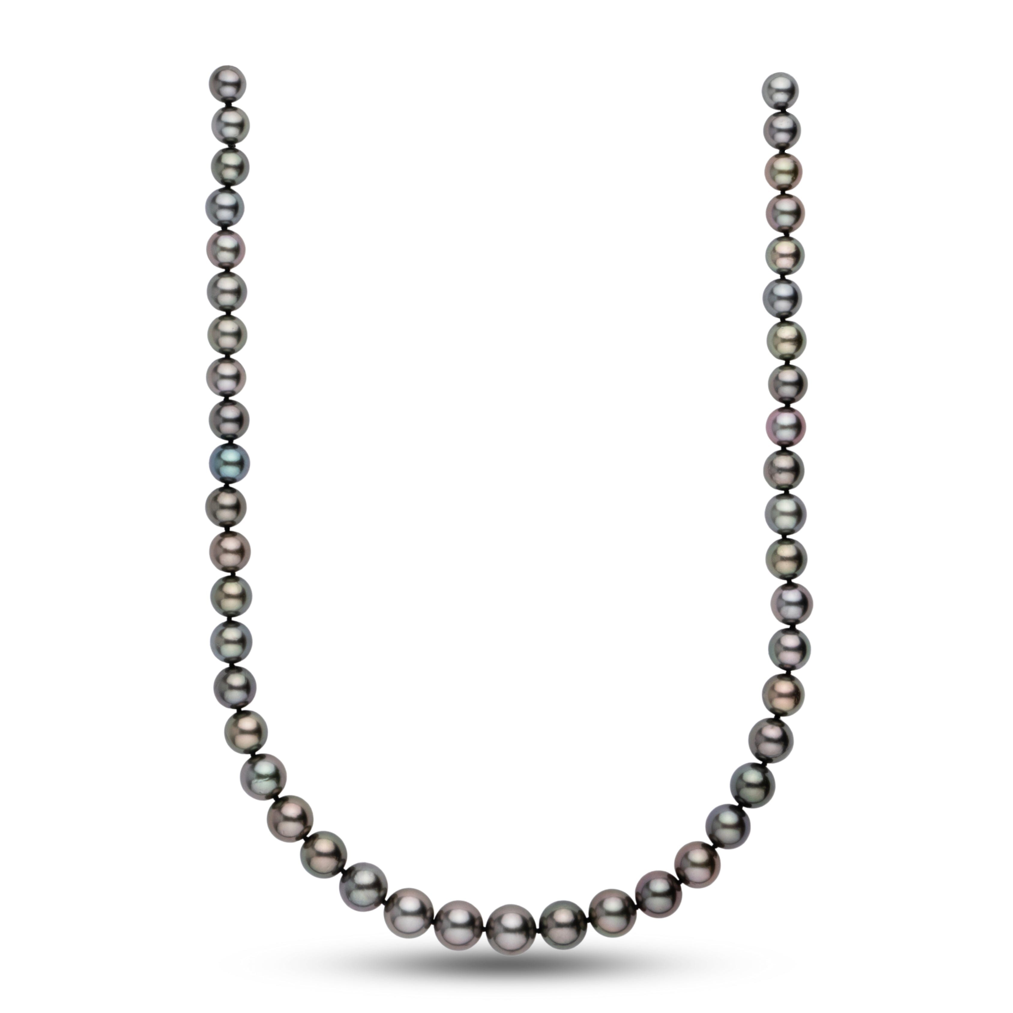 8.1-10.9 mm AA+/AAA Tahitian Round Pearl Necklace