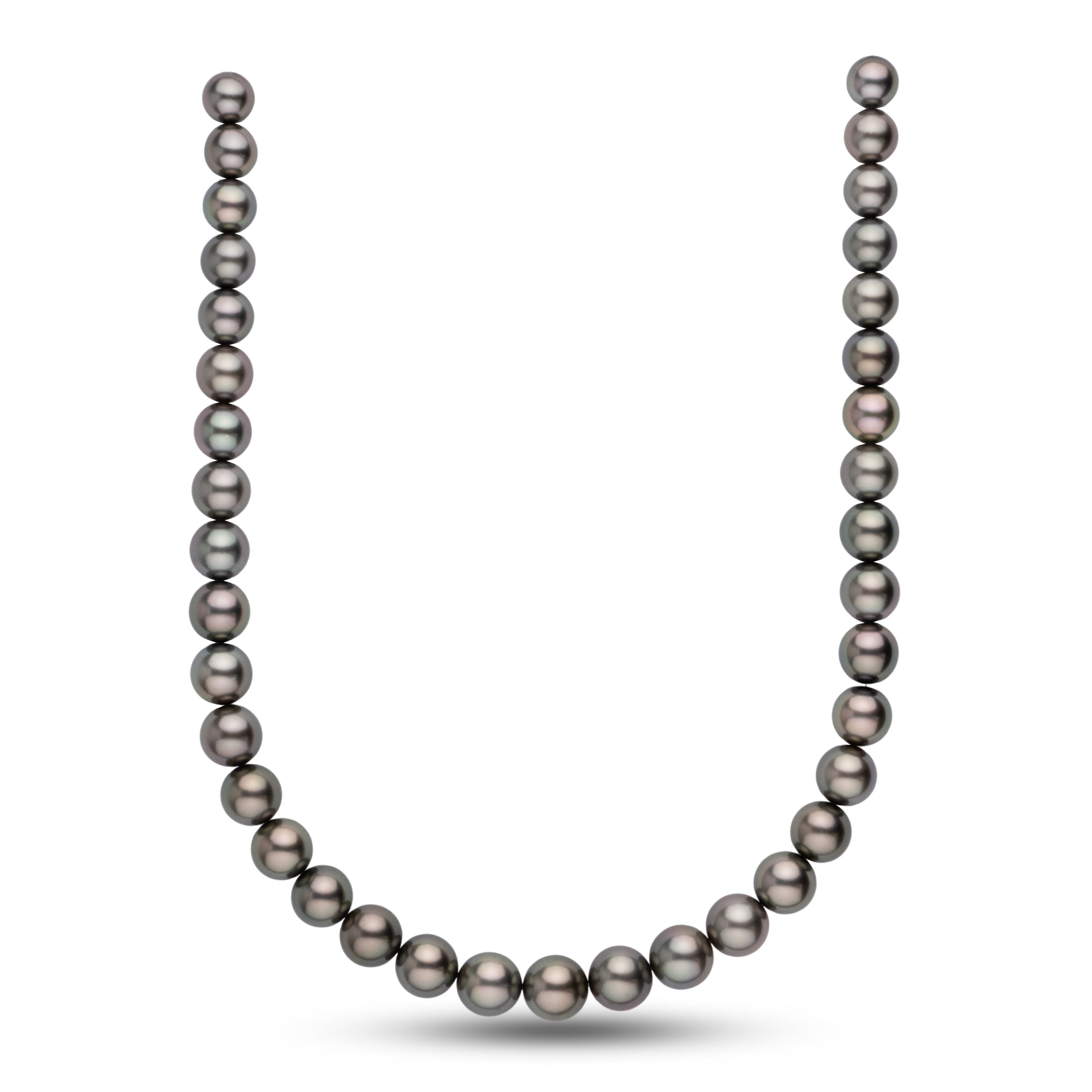 10.0-12.5 mm AAA Tahitian Round Pearl Necklace
