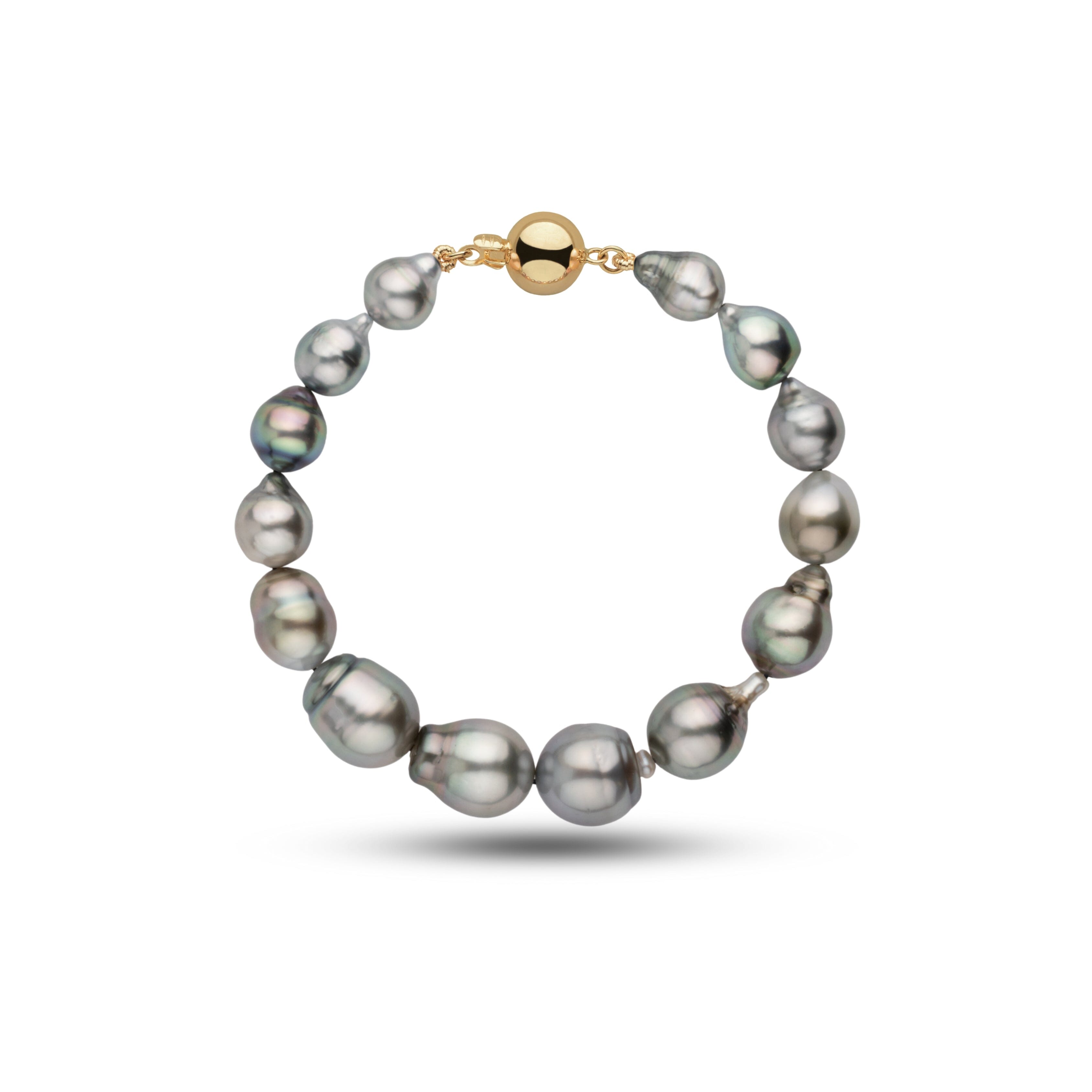 8.0-11.8 mm AA+/AAA Tahitian Baroque Pearl Bracelet