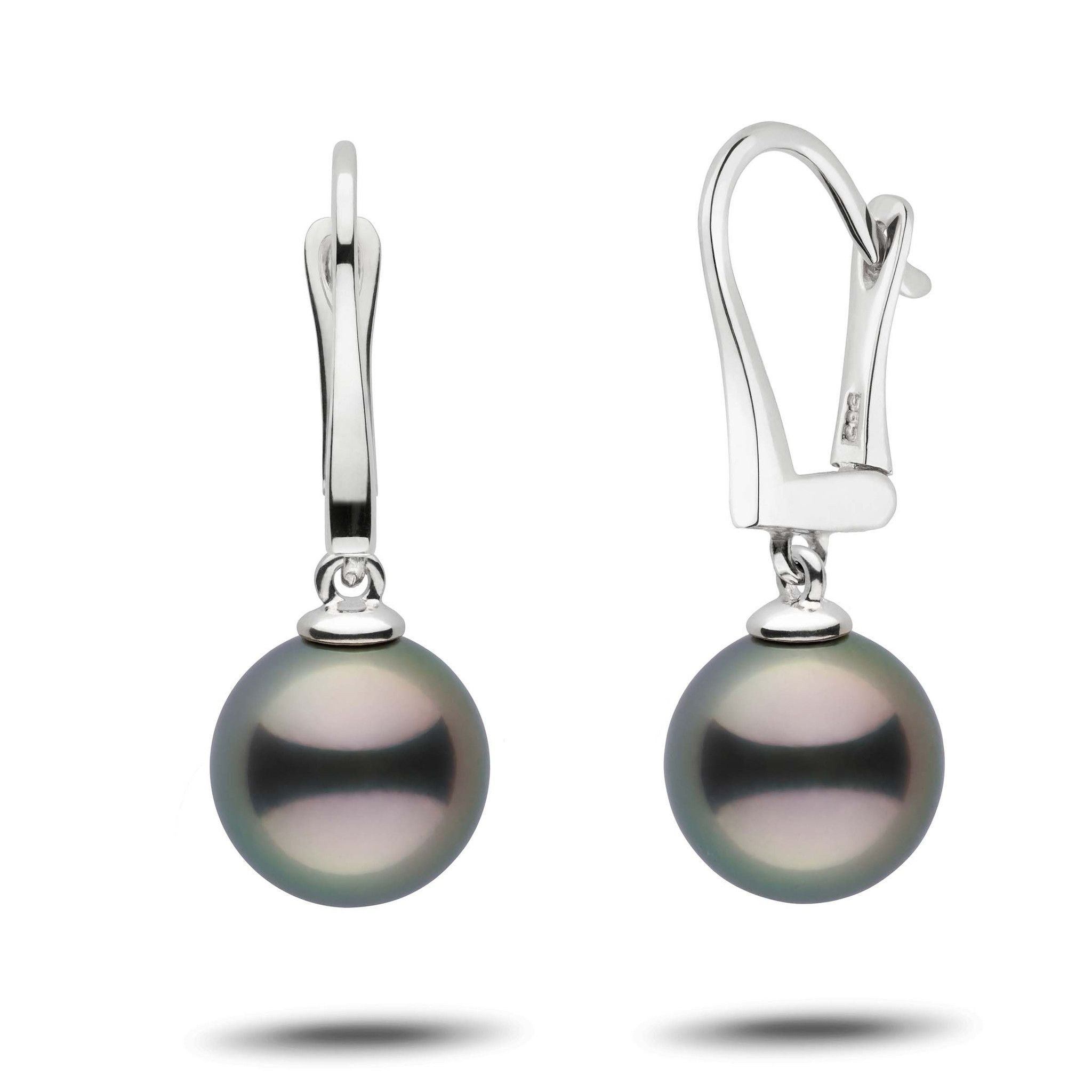 Classic Collection Tahitian 10.0-11.0 mm Pearl Dangle Earrings wg