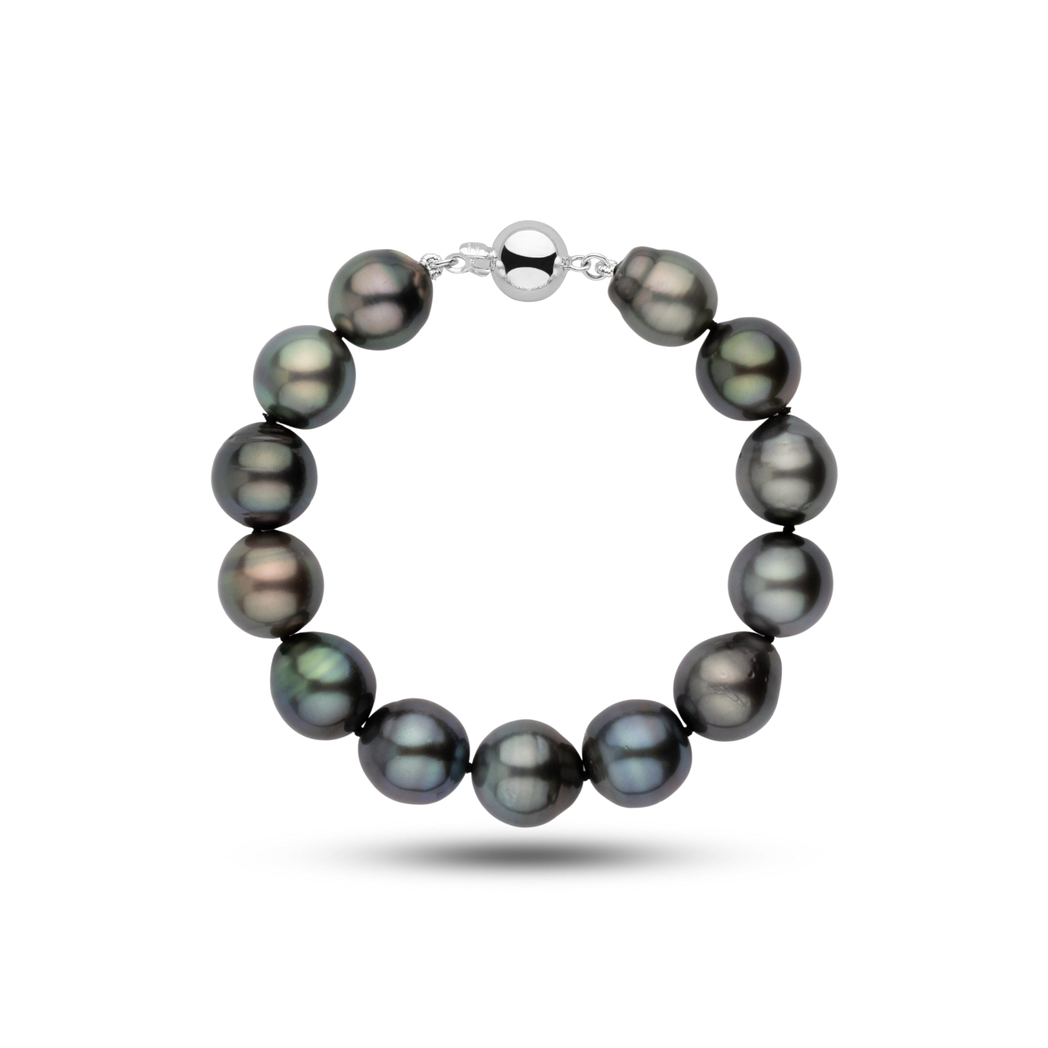 11.2-12.8 mm AA+ Tahitian Drop Pearl Bracelet