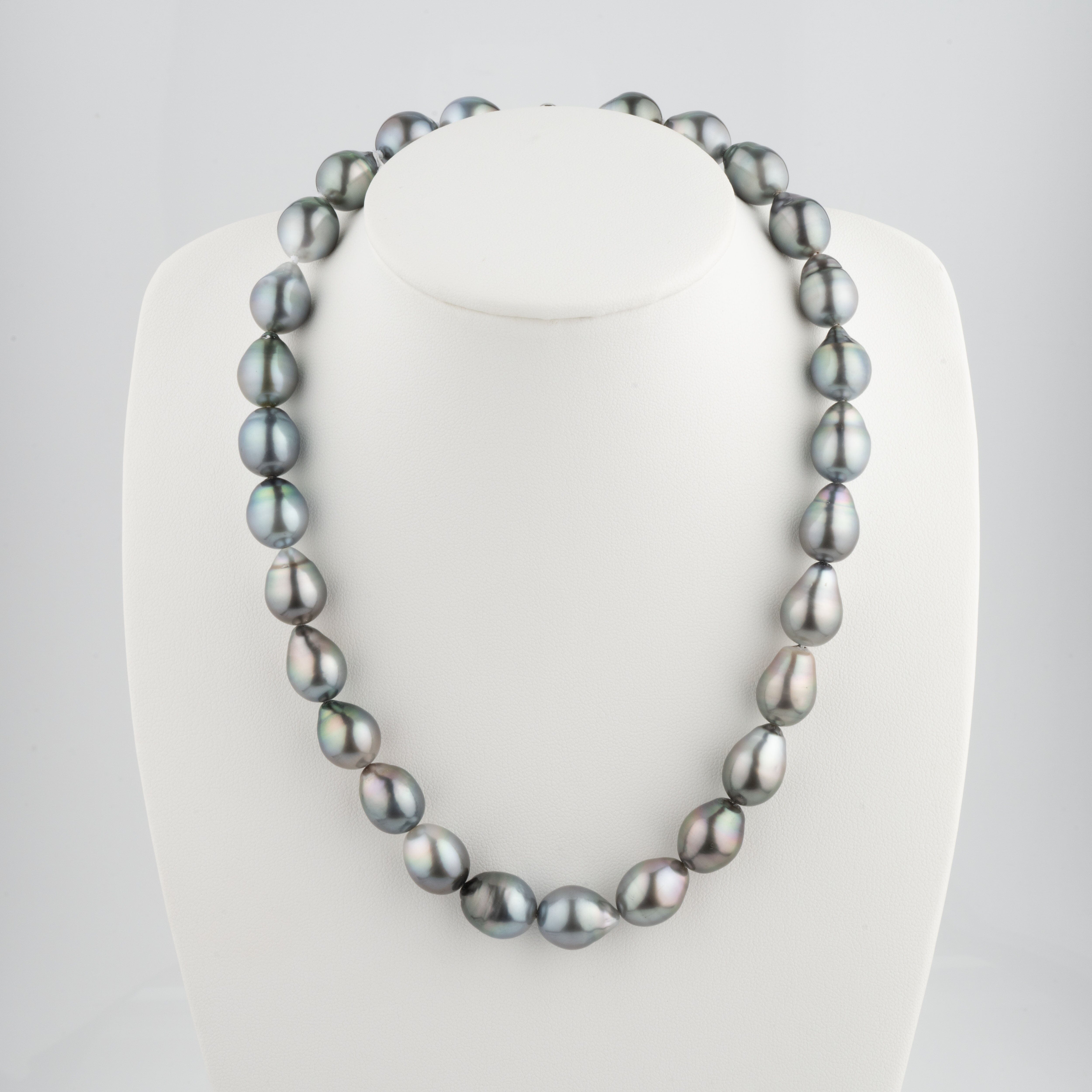 11.2-12.2 mm AAA Tahitian Drop Pearl Necklace