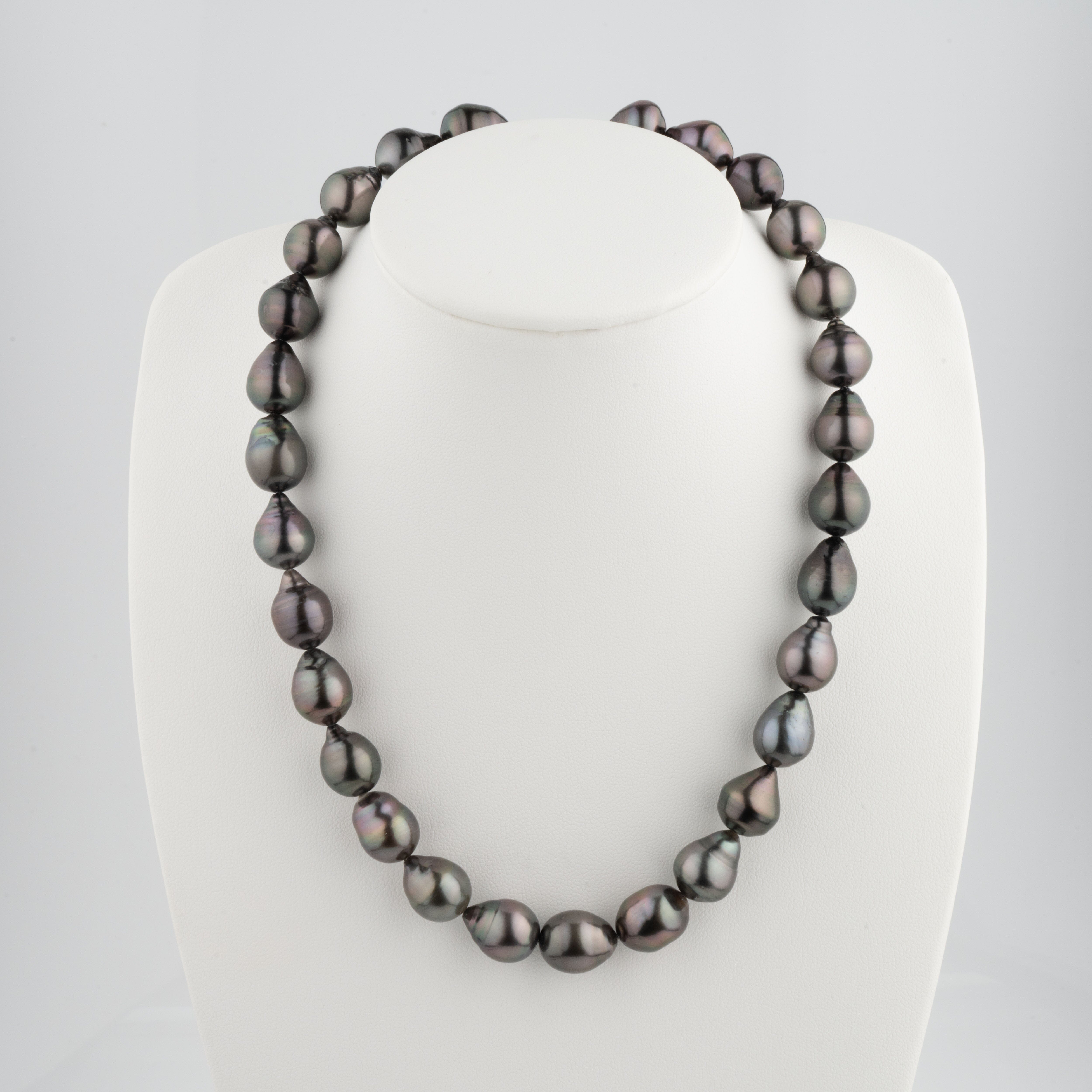 10.9-11.8 mm AA+/AAA Baroque Tahitian Pearl Necklace