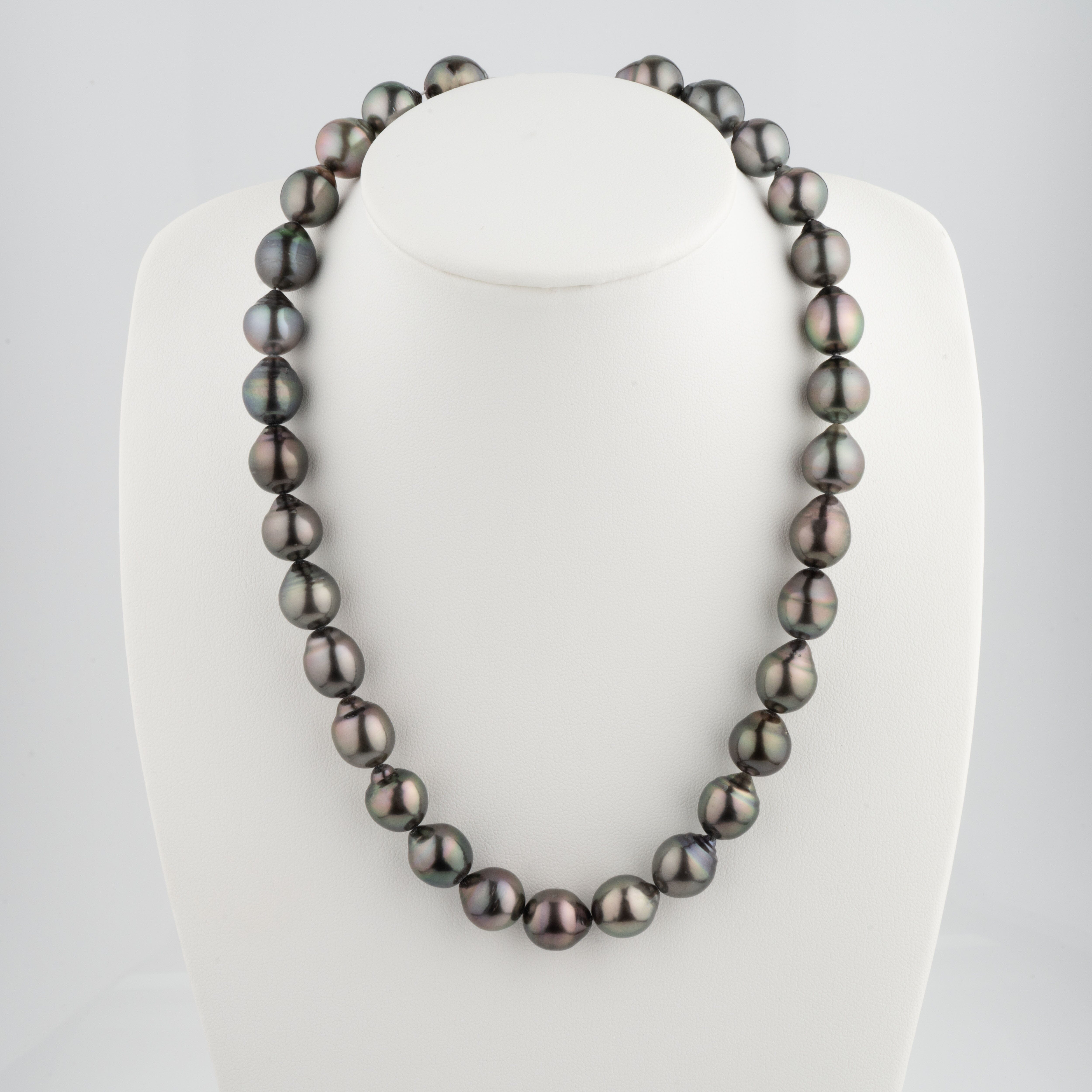 11.1-11.9 mm AA+/AAA Baroque Tahitian Pearl Necklace