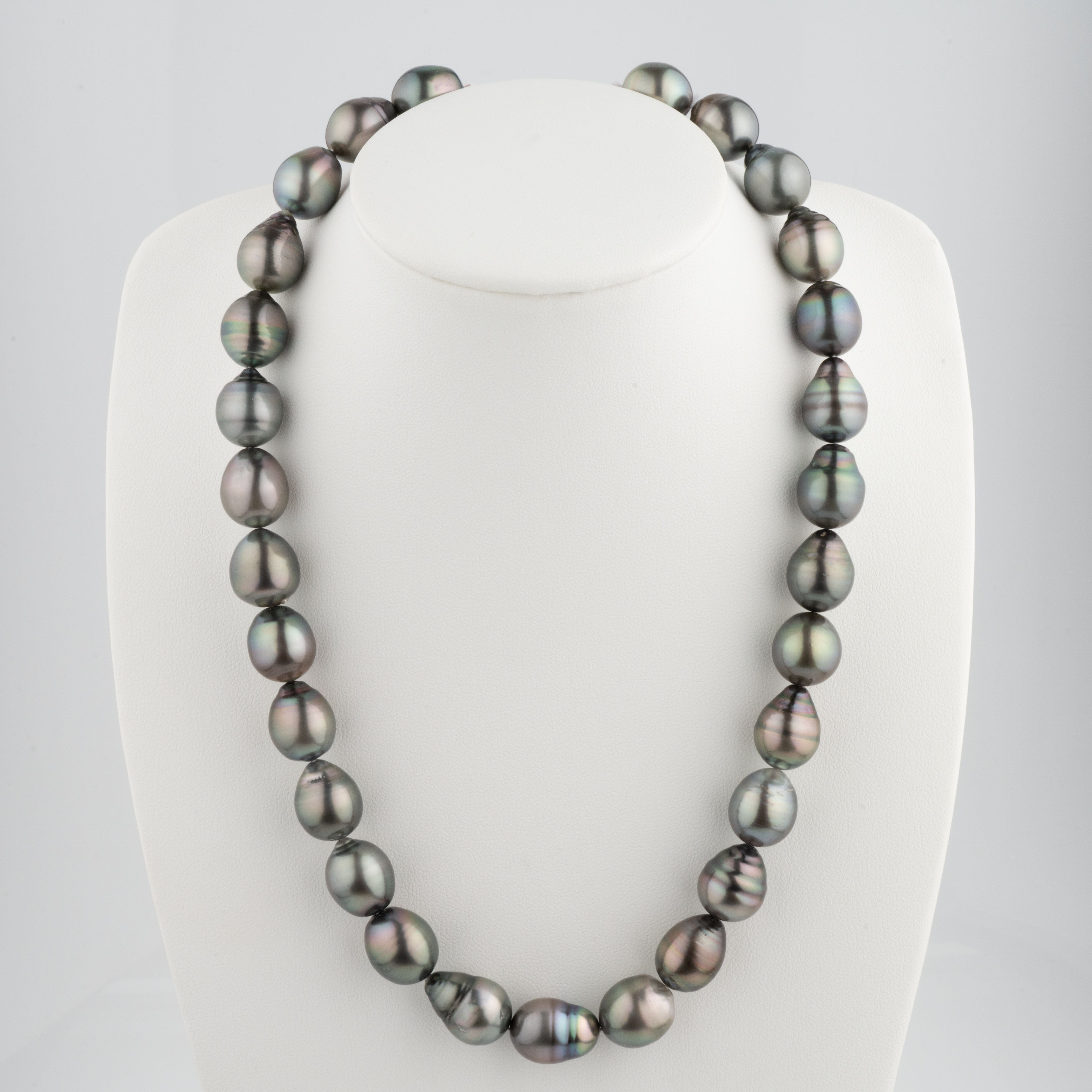 12.0-12.8 mm AA+/AAA Tahitian Drop Pearl Necklace