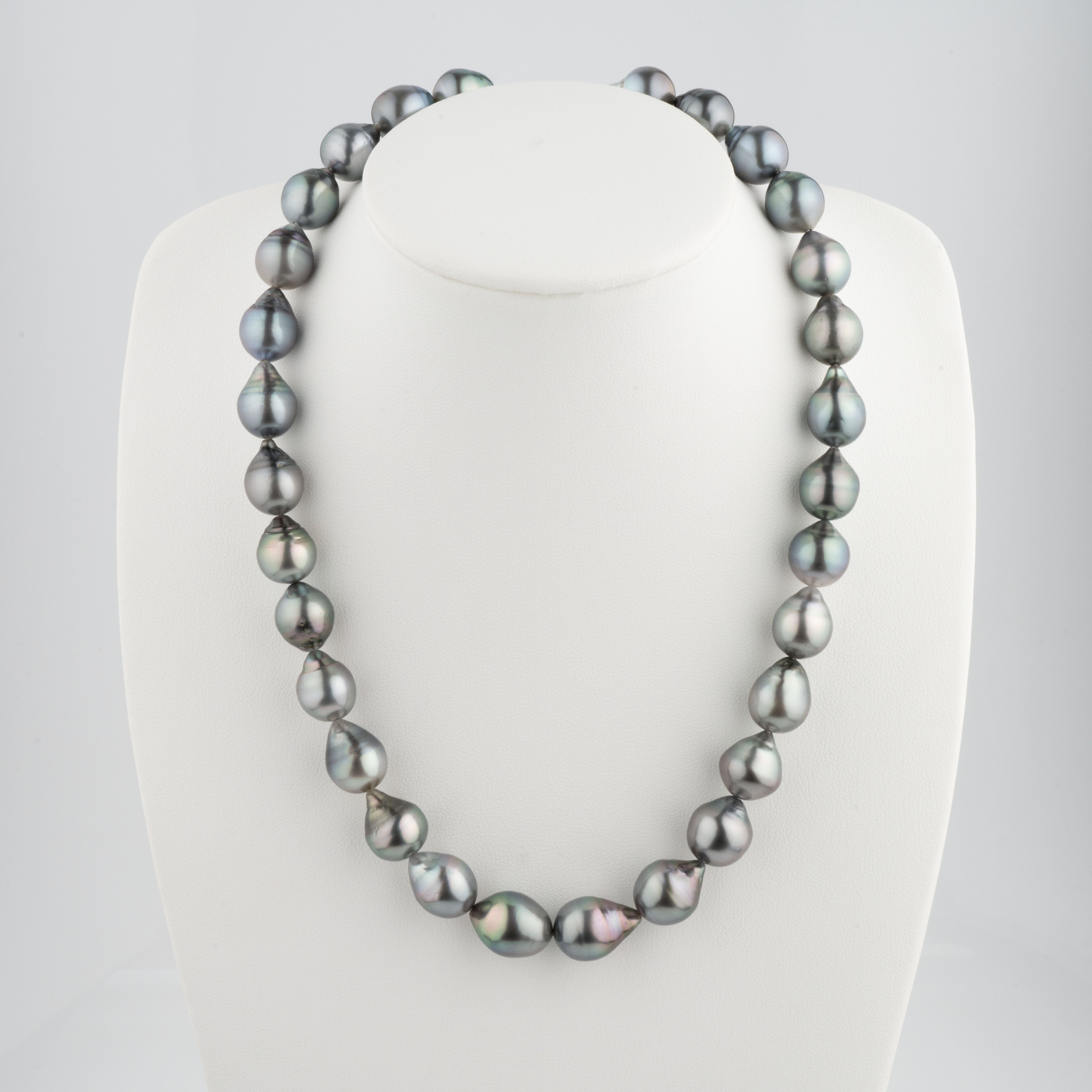10.2-12.2 mm AA+/AAA Tahitian Drop Pearl Necklace
