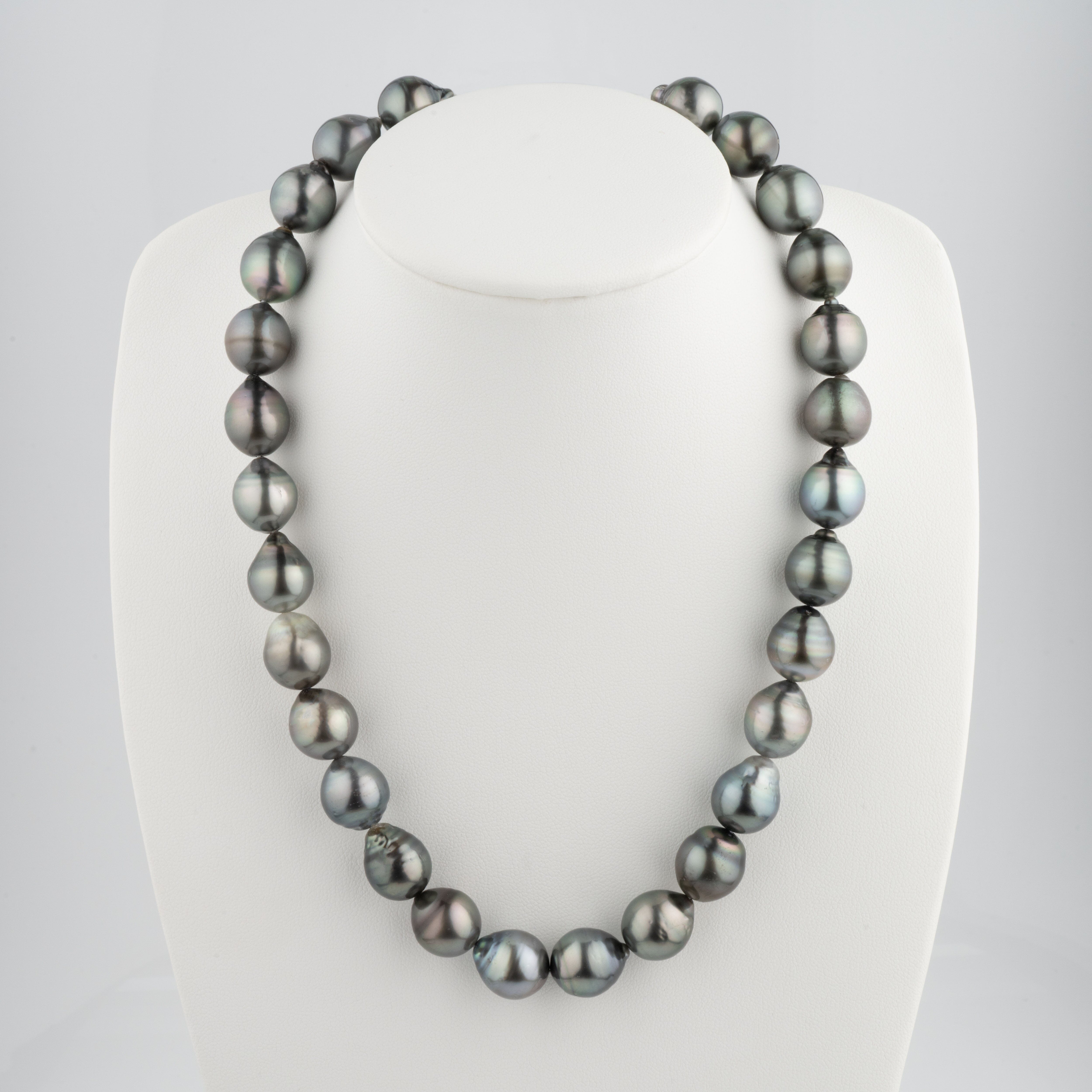 12.0-12.9 mm AA+ Baroque Tahitian Pearl Necklace