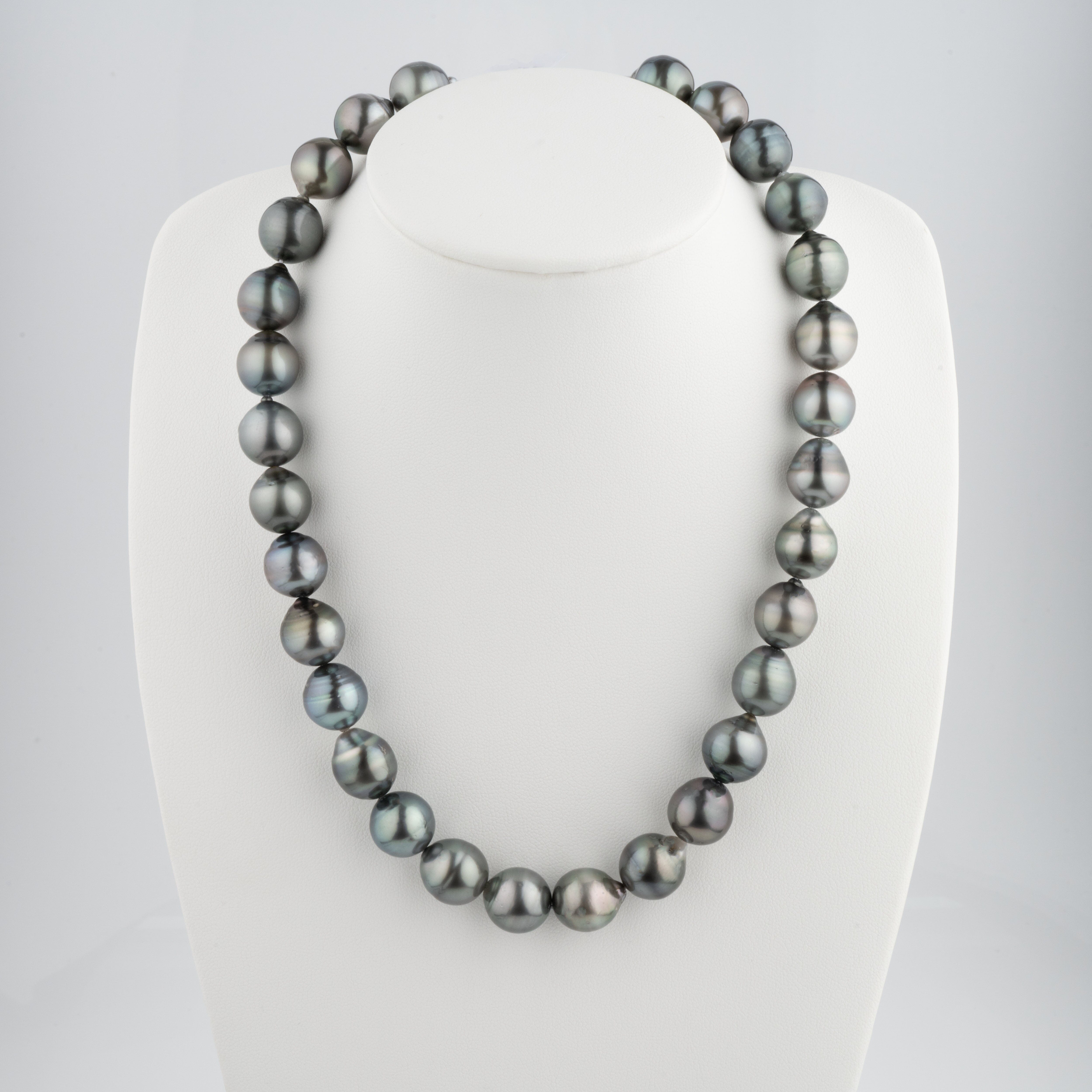 12.1-12.7 mm AA+ Baroque Tahitian Pearl Necklace