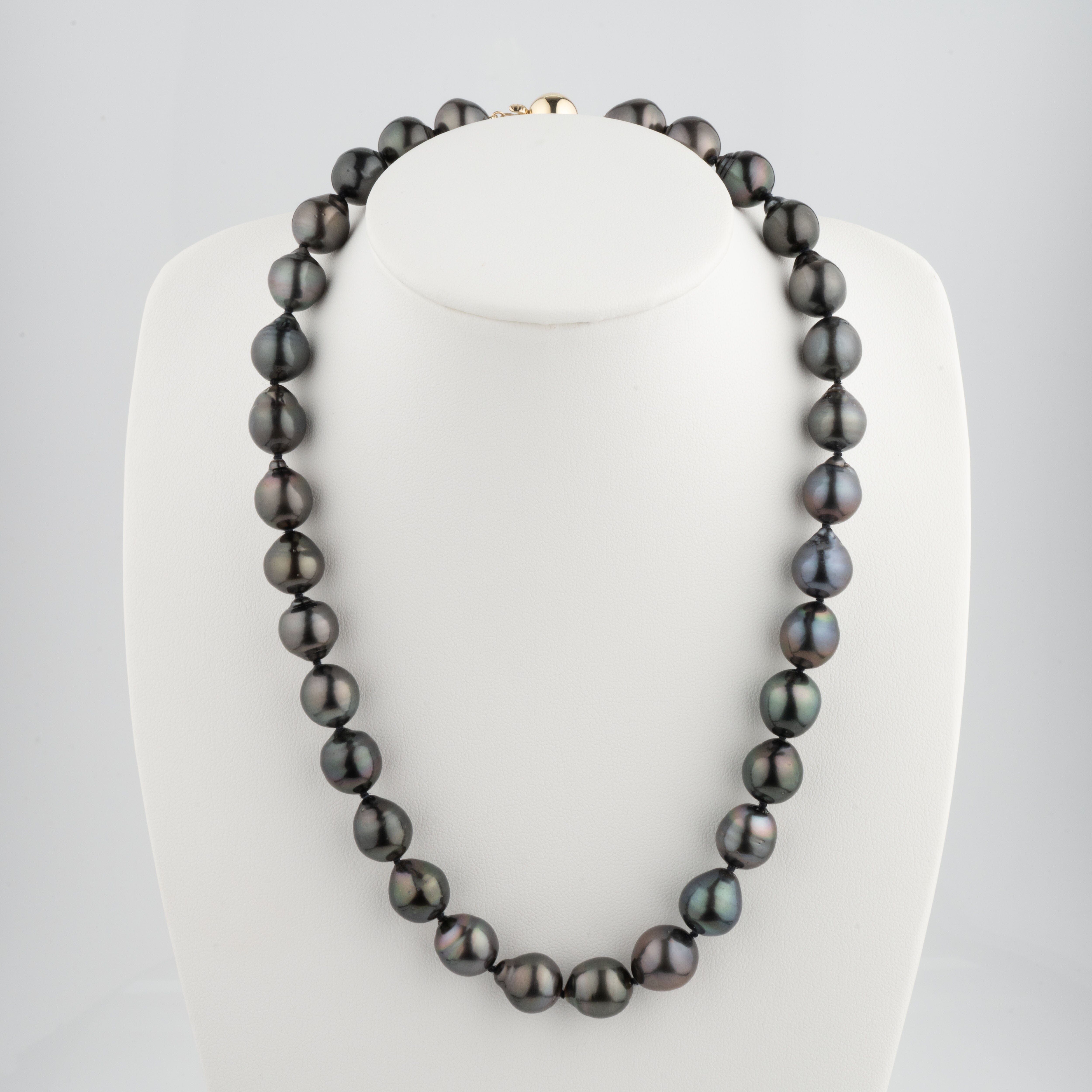 11.9-12.5 mm AA+/AAA Baroque Tahitian Pearl Necklace