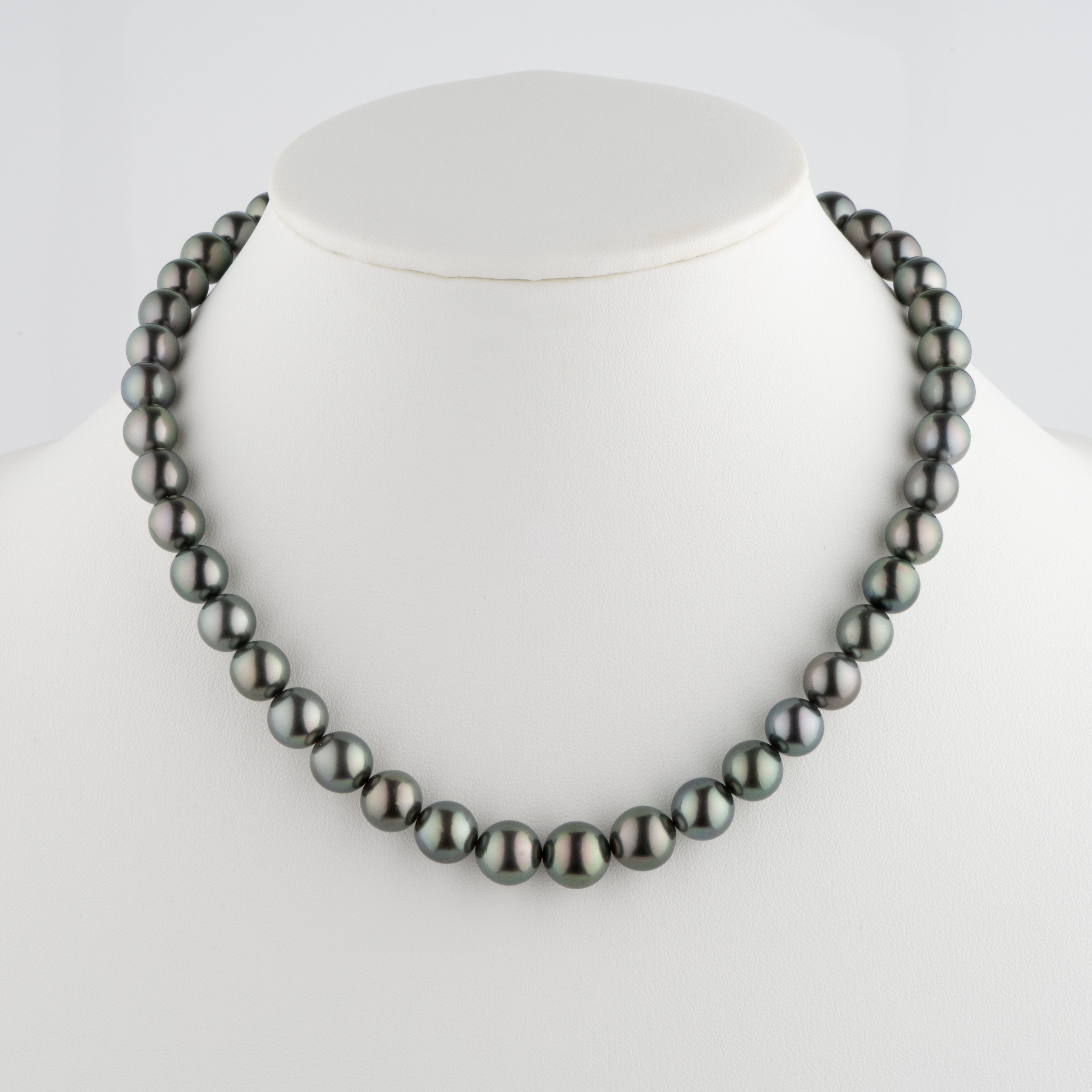 8.2-10.6 mm AA+/AAA Tahitian Round Pearl Necklace