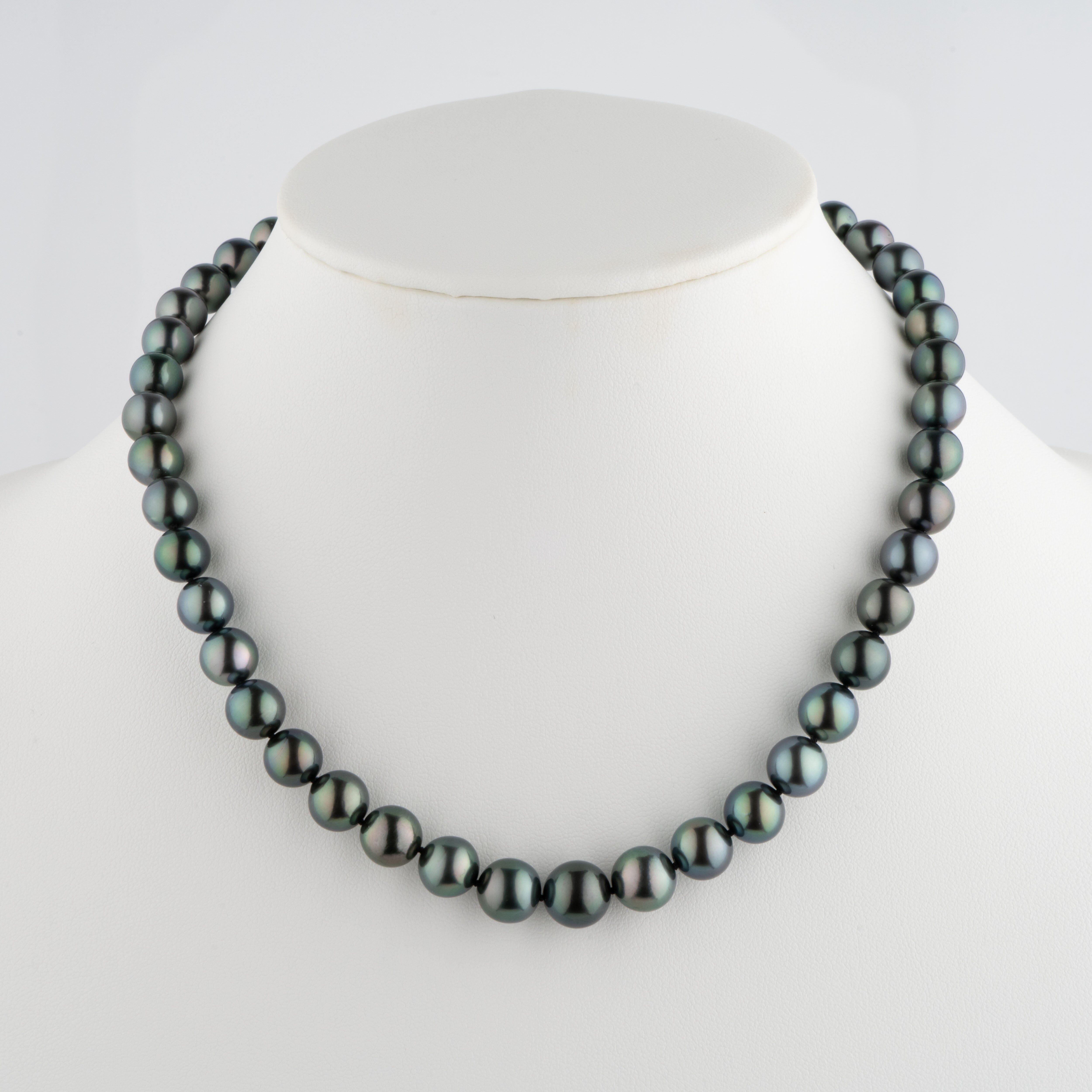 8.2-10.9 mm AAA Tahitian Round Pearl Necklace