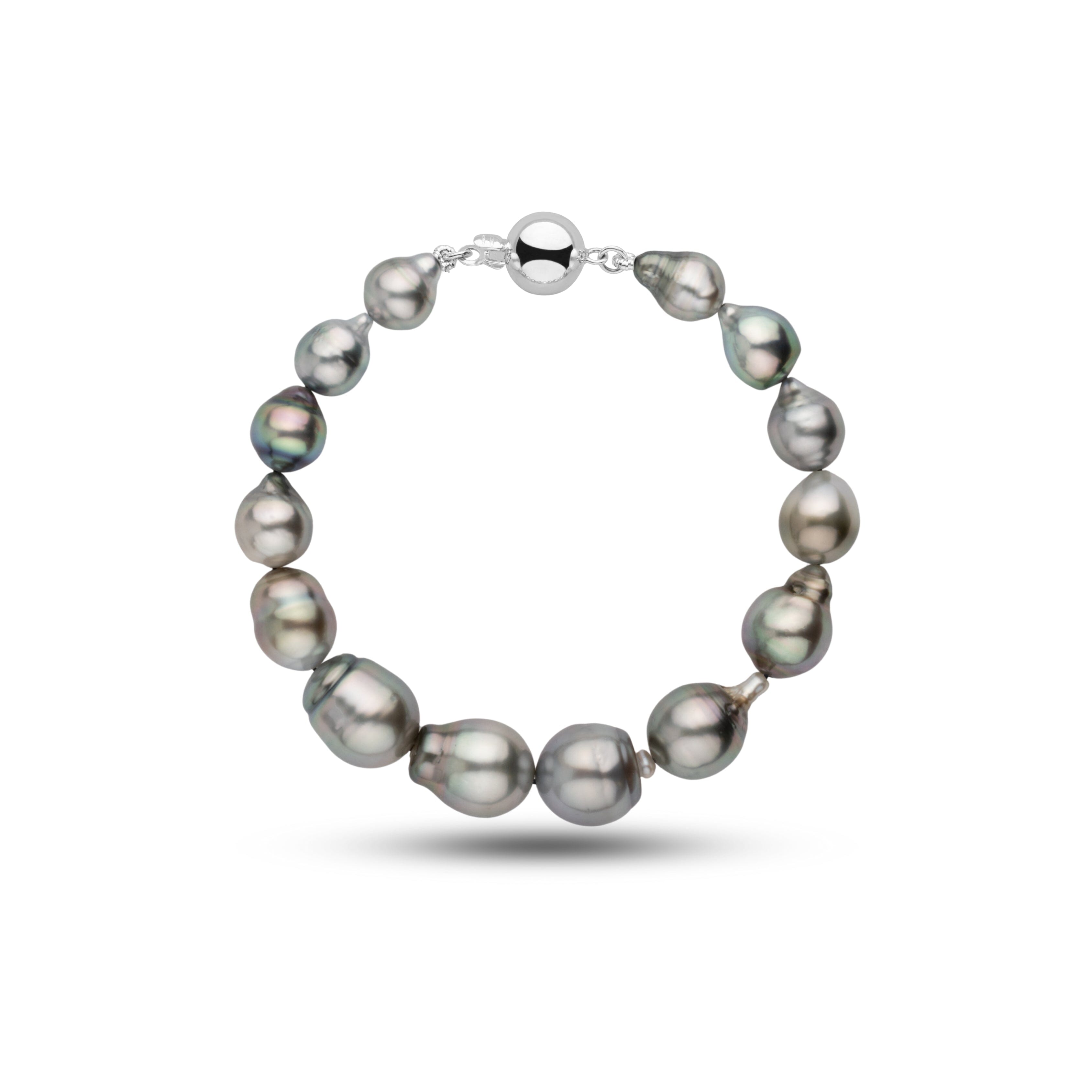 8.0-11.8 mm AA+/AAA Tahitian Baroque Pearl Bracelet