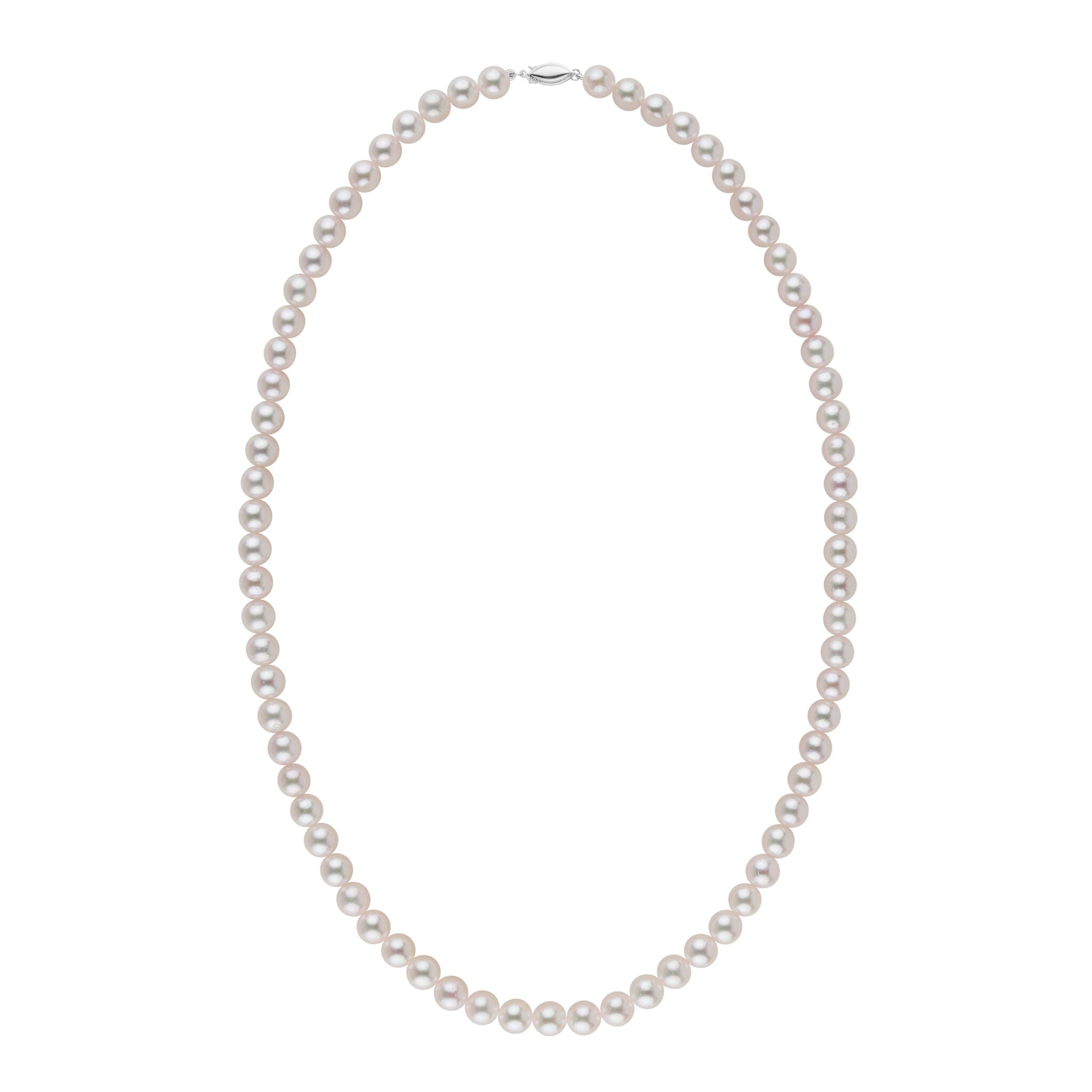 5.5-6.0 mm AAA White Akoya Pearl Necklace wg