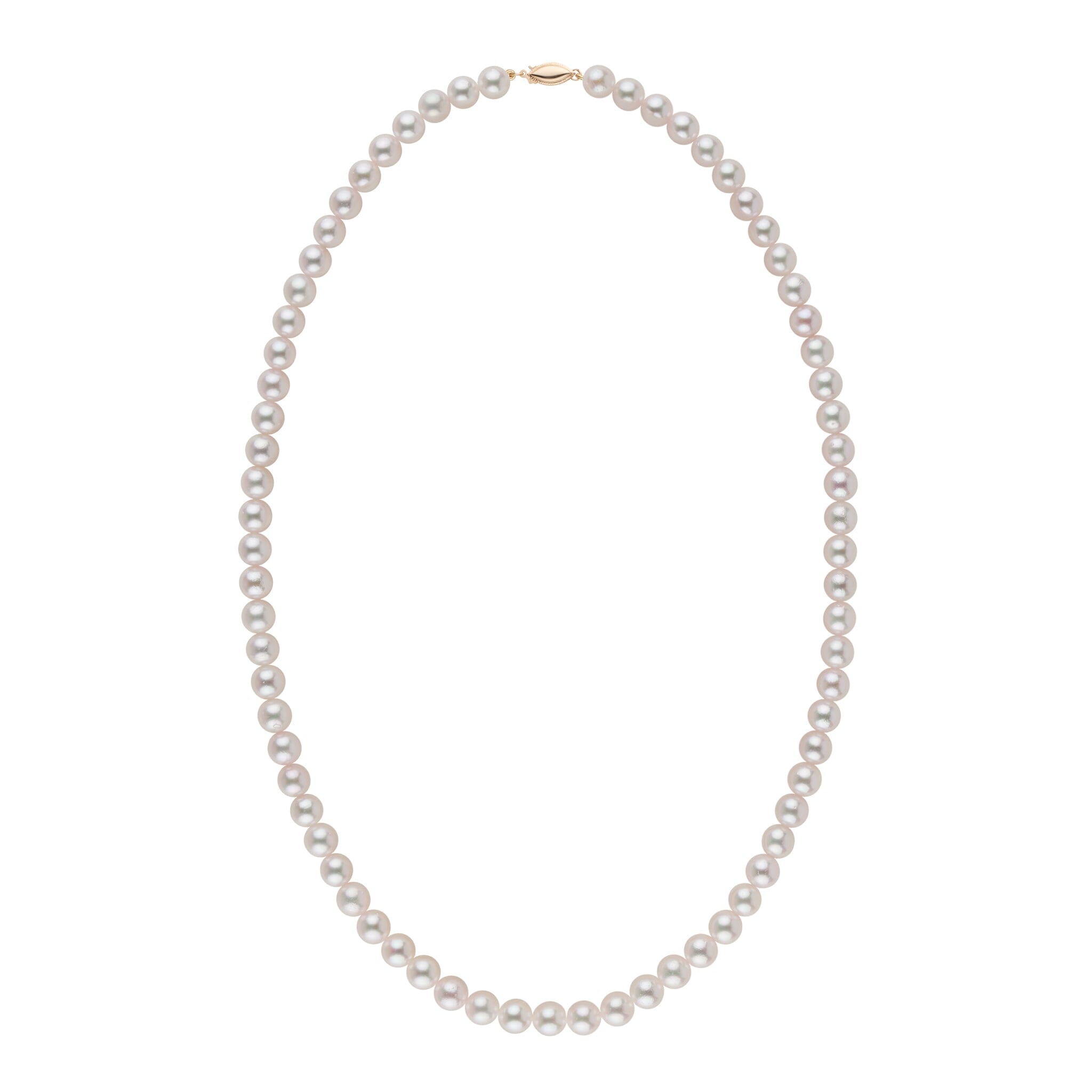 5.5-6.0 mm AAA White Akoya Pearl Necklace yg
