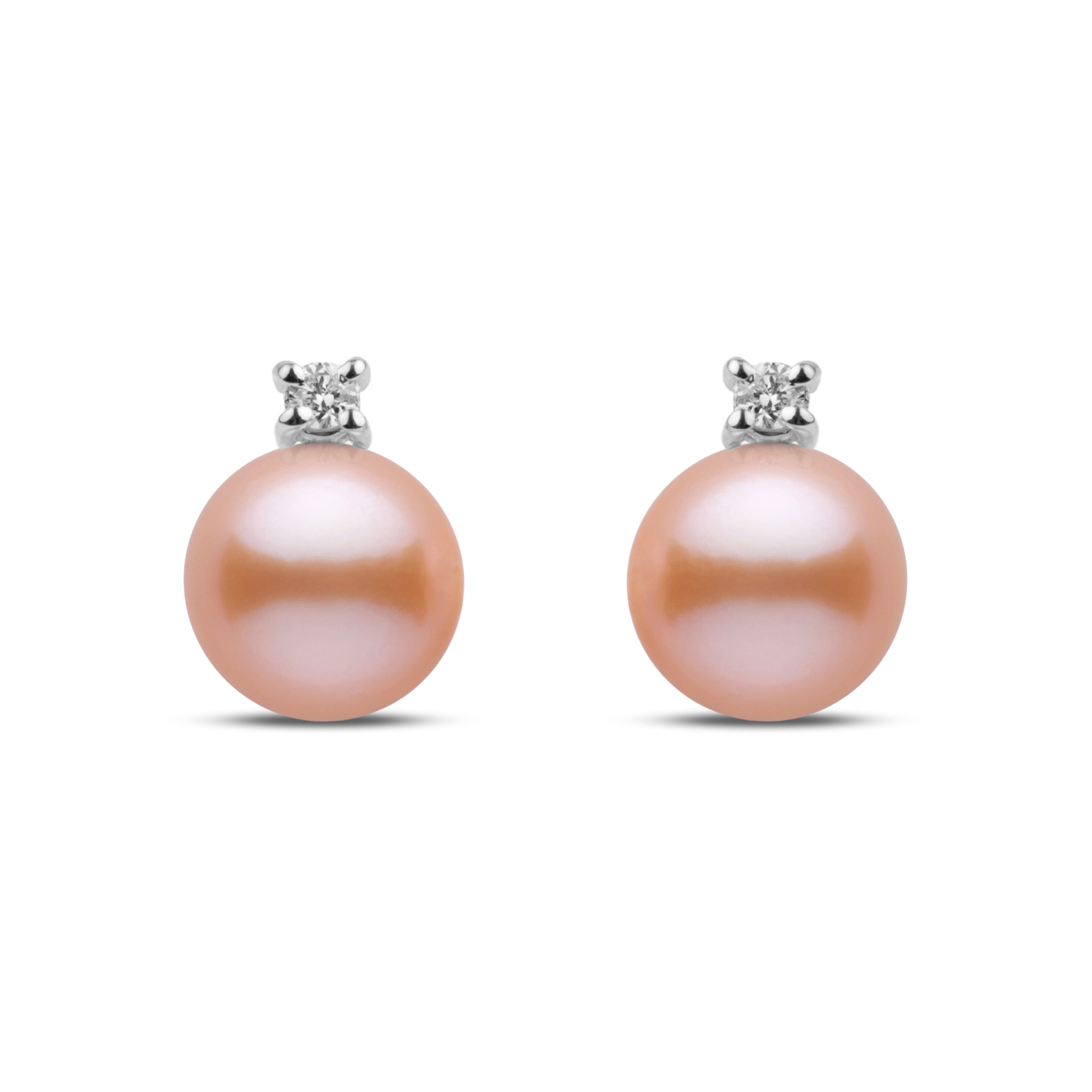 Starlight Collection 6.5-7.0 mm Pink Freshadama Pearl Earrings