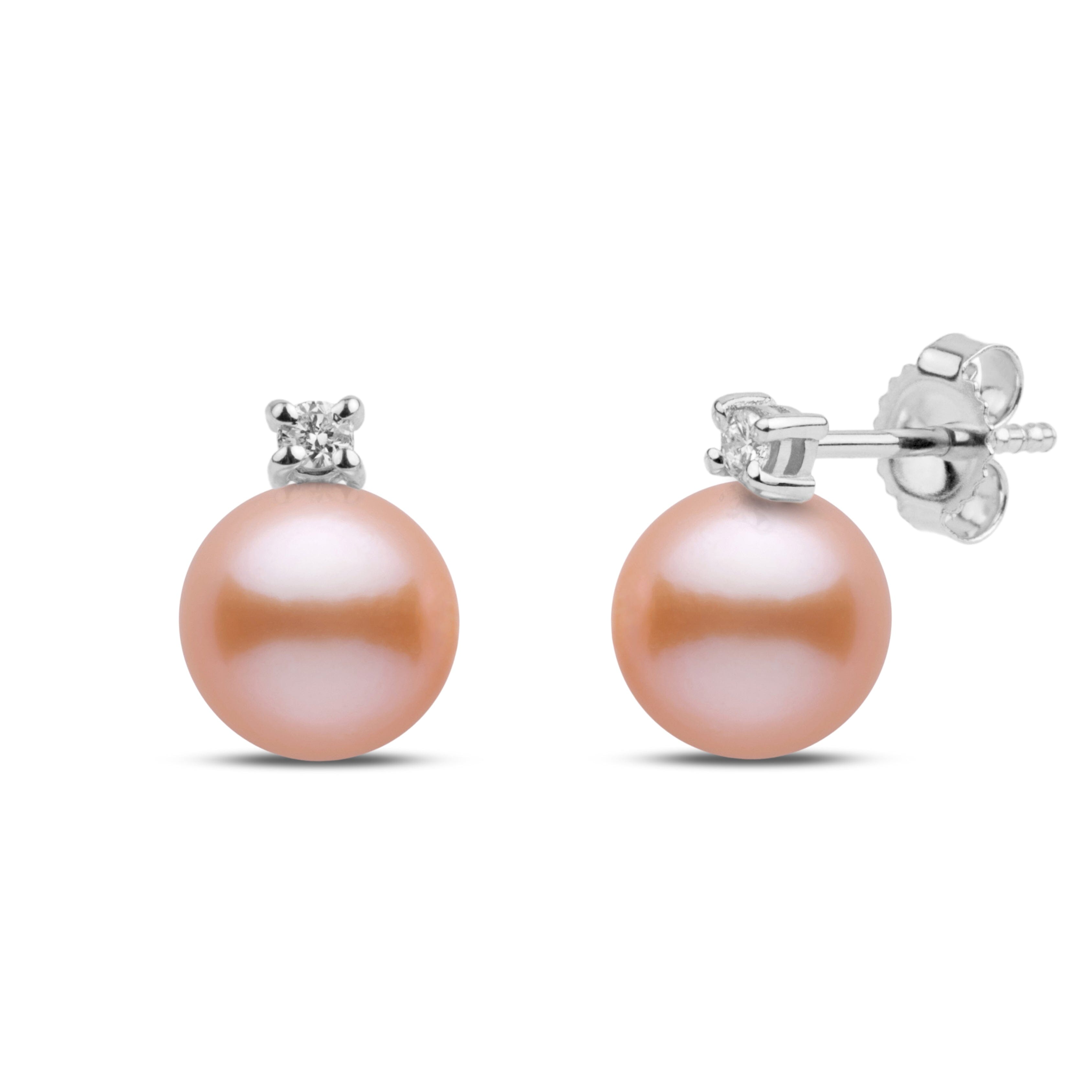 Starlight Collection 6.5-7.0 mm Pink Freshadama Pearl Earrings