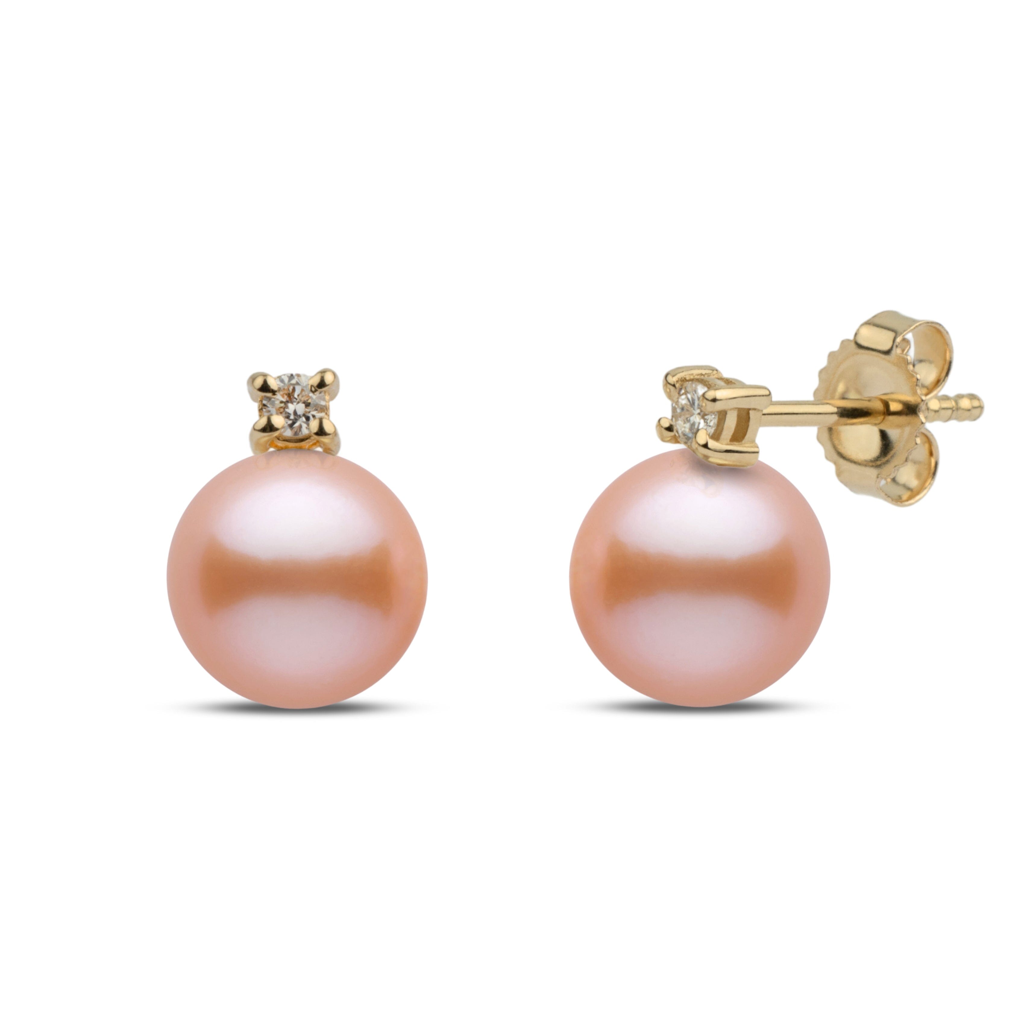 Starlight Collection 6.5-7.0 mm Pink Freshadama Pearl Earrings