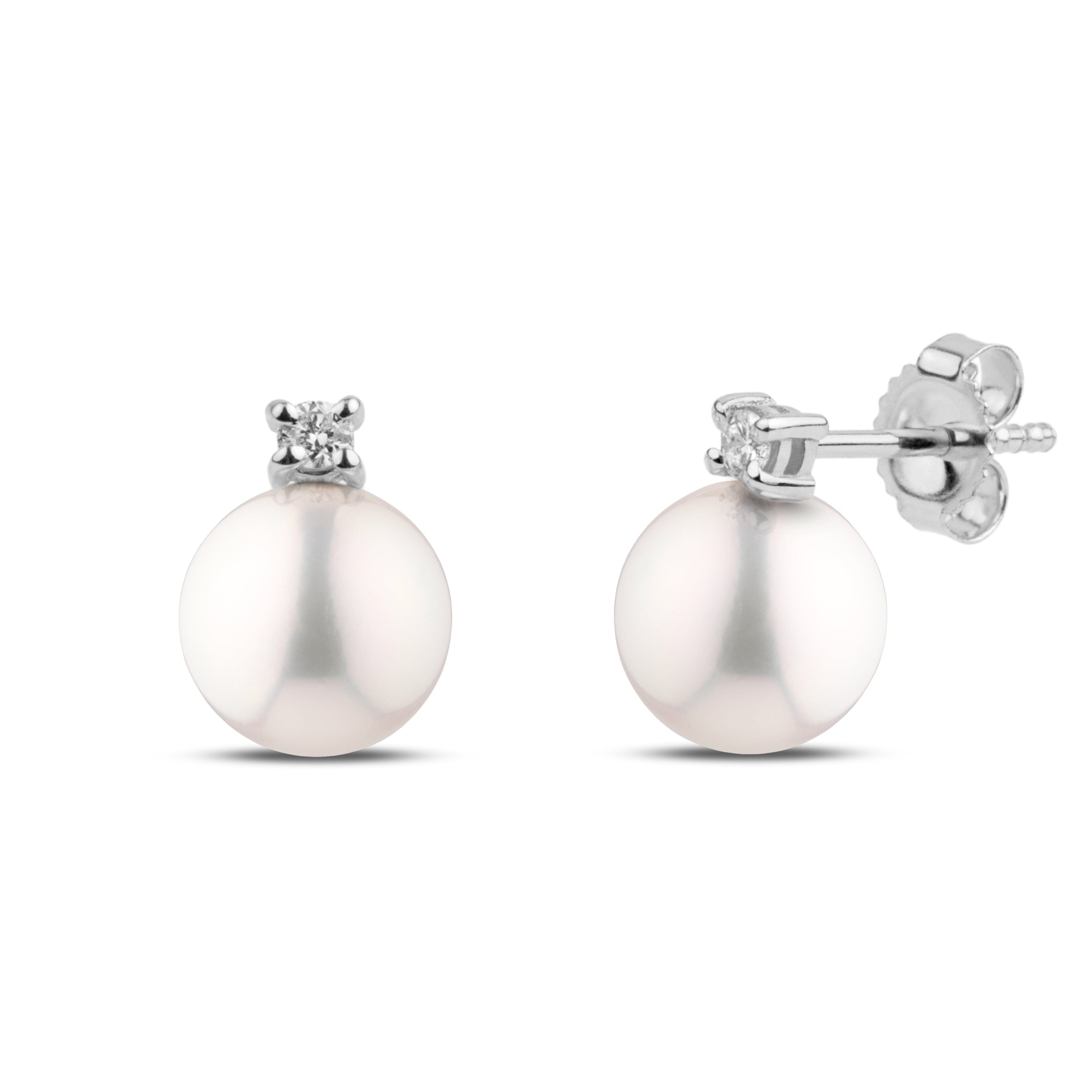 Starlight Collection 6.5-7.0 mm White Freshadama Pearl Earrings