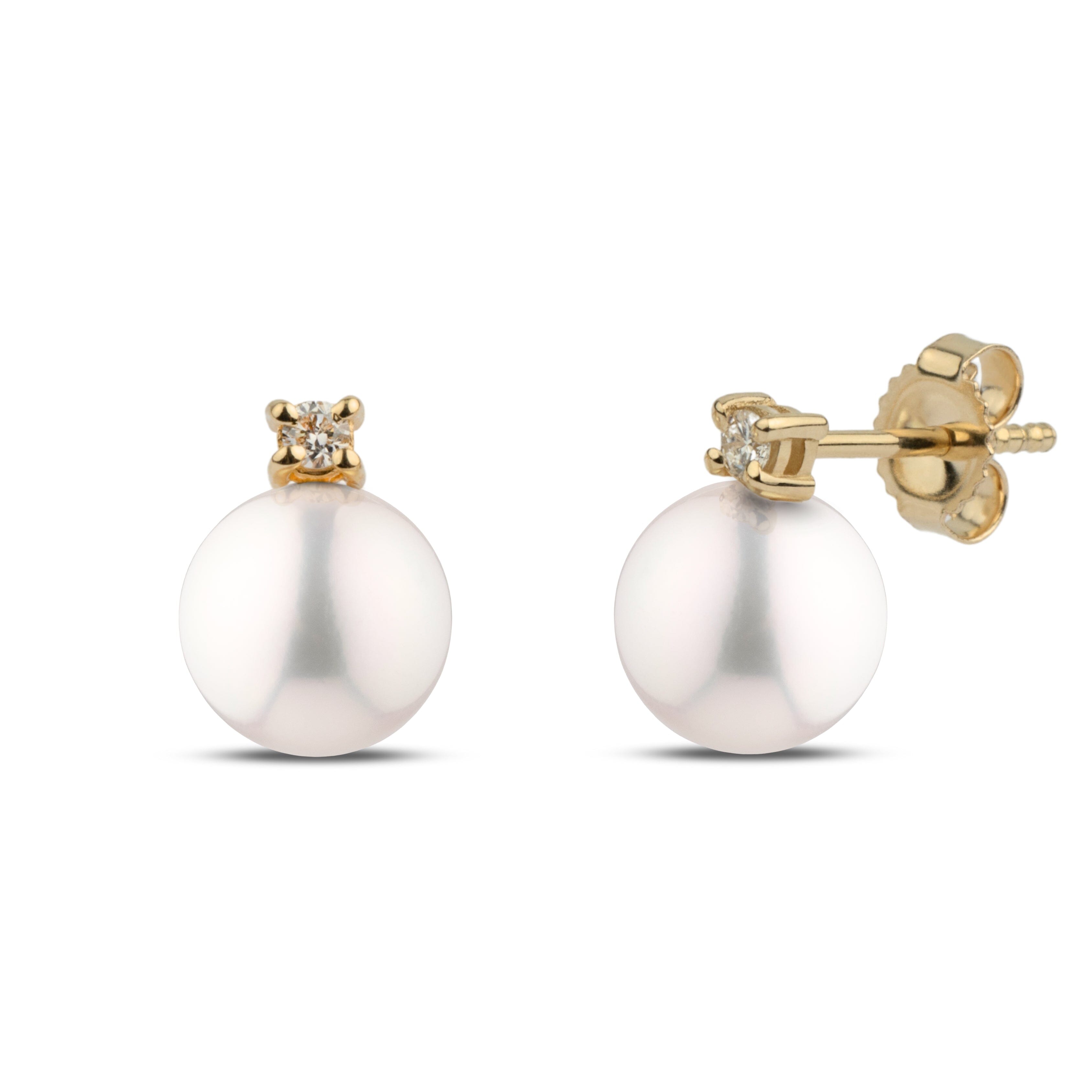 Starlight Collection 6.5-7.0 mm White Freshadama Pearl Earrings