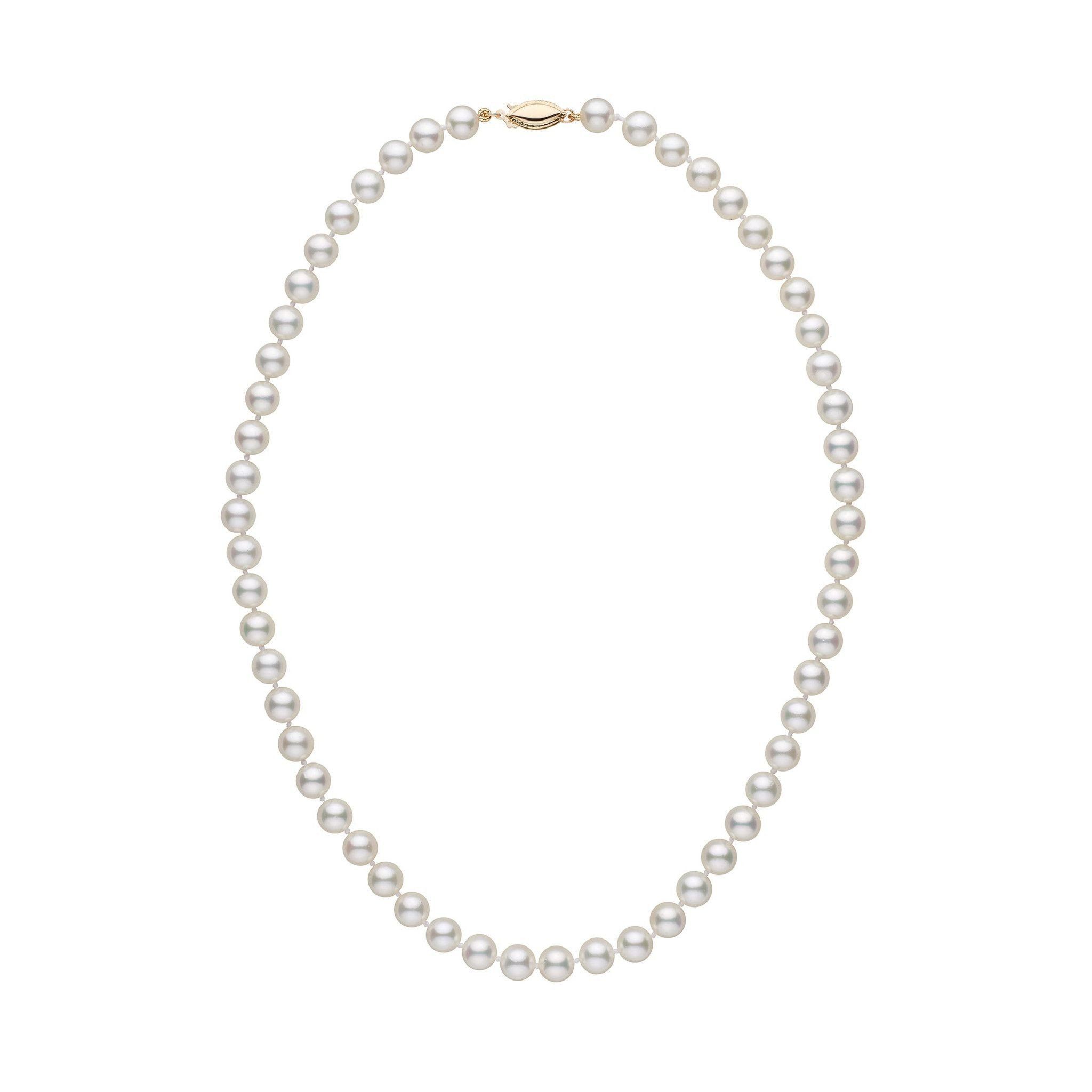 6.0-6.5 mm White Akoya AA+ Pearl Necklace yg
