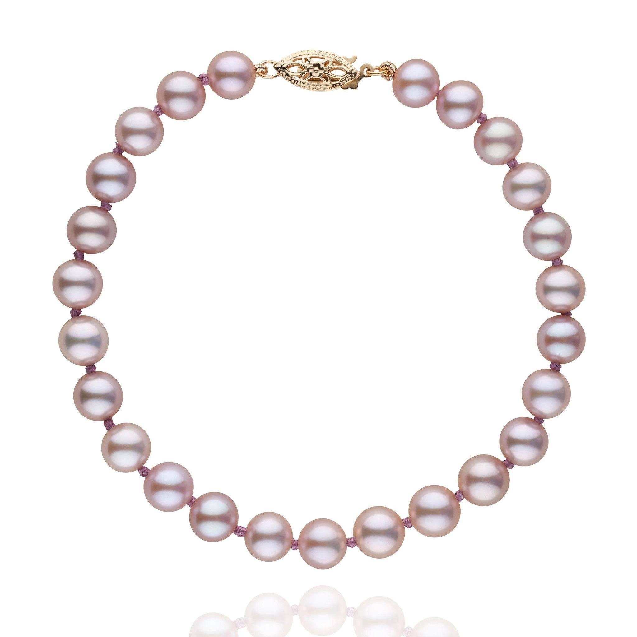 6.5-7.0 mm AAA Lavender Freshwater Pearl Bracelet