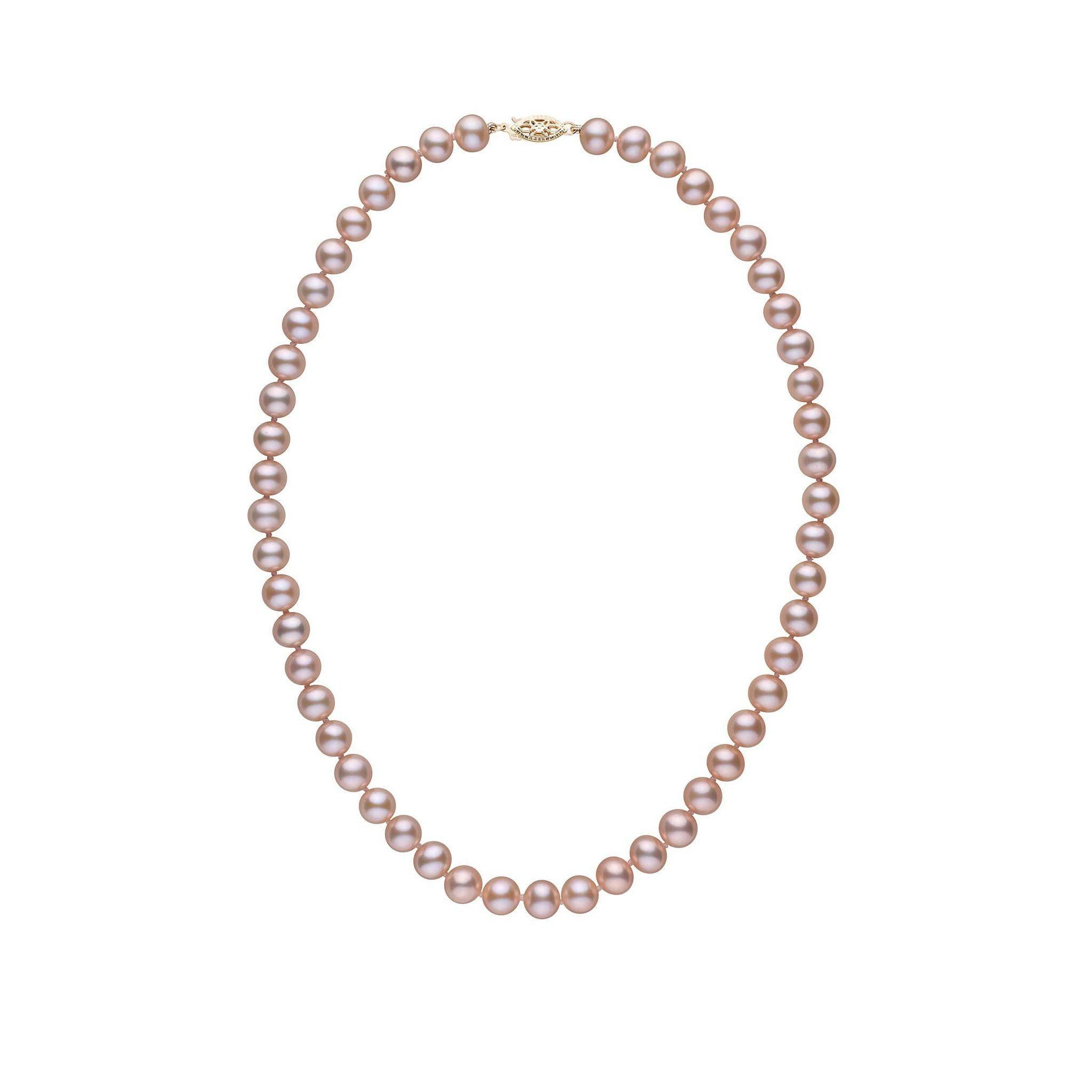 7.5-8.0 mm AA+ Lavender Freshwater Pearl Necklace yg