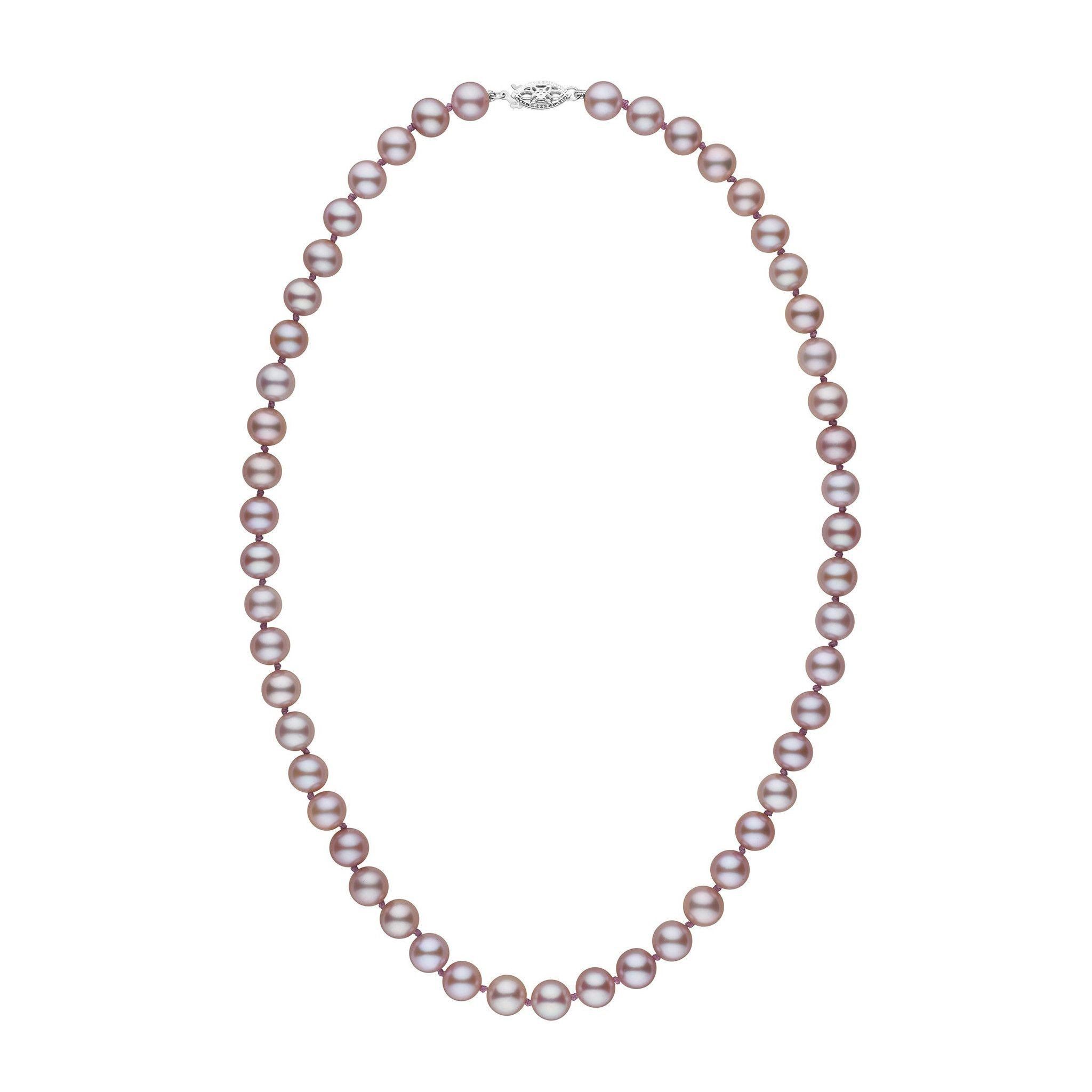 7.5-8.0 mm AAA Lavender Freshwater Pearl Necklace