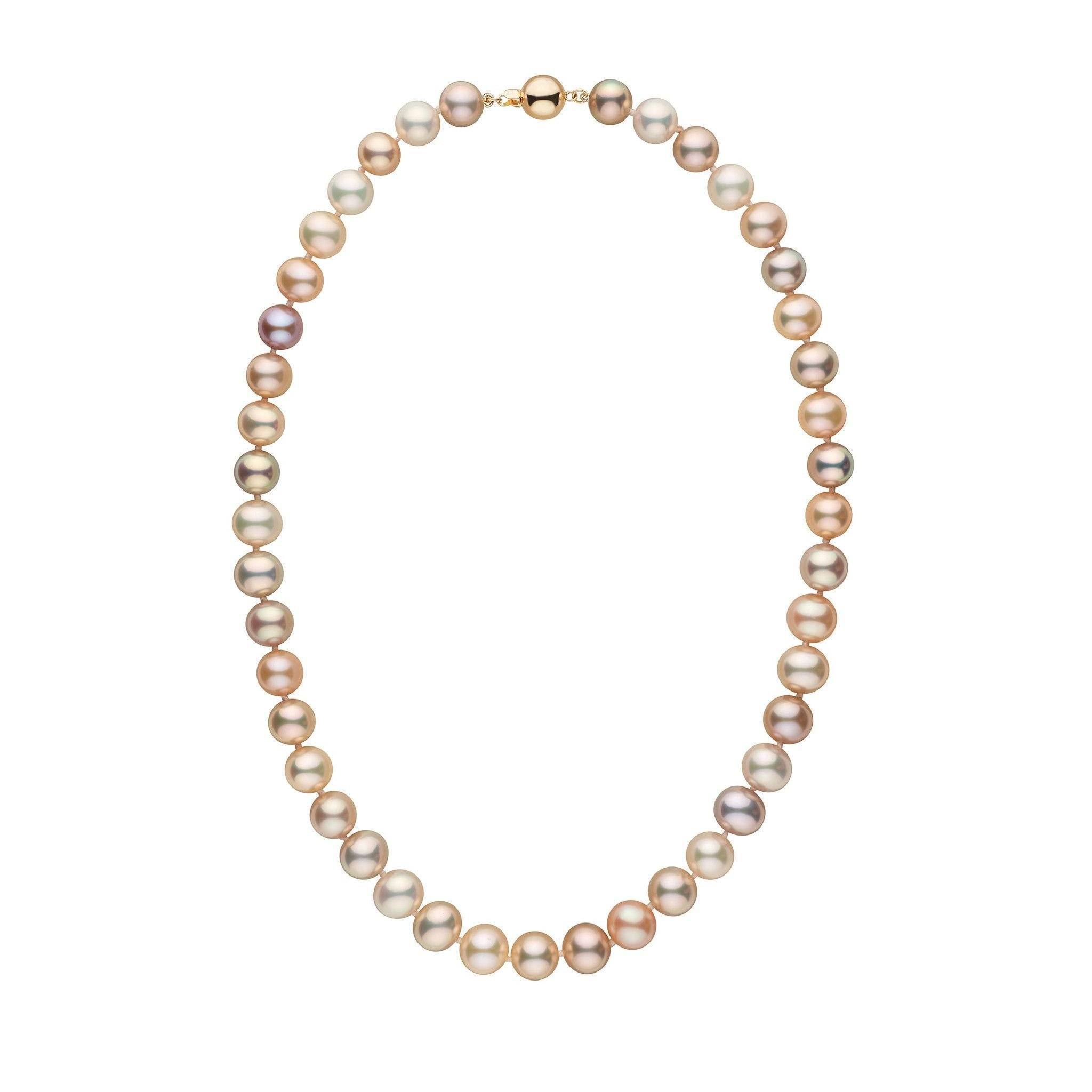 9.5-10.5 mm AA+ Multicolor Freshwater Pearl Necklace yg