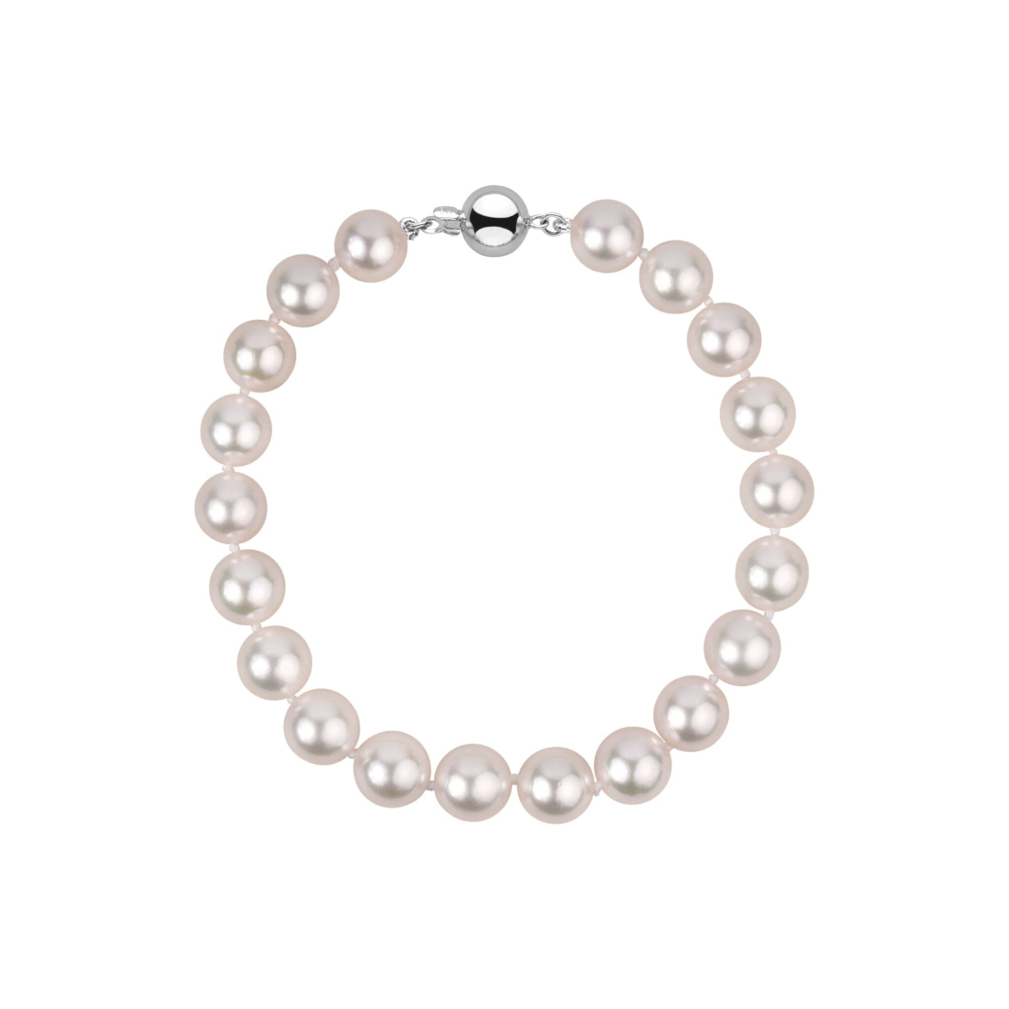 8.0-8.5 mm White Akoya AA+ Pearl Bracelet