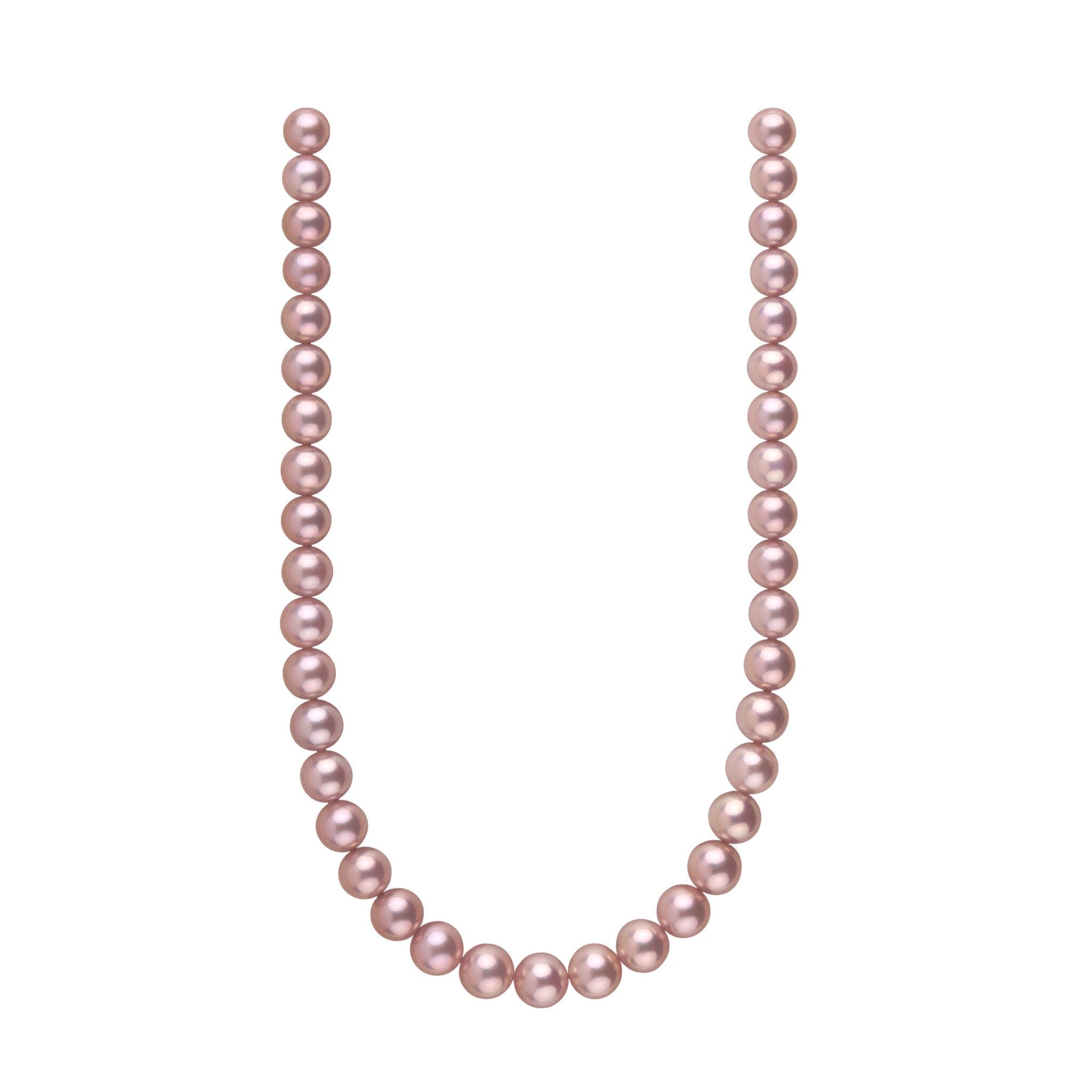 9.7-11.5 mm Seashell Pink Edison Freshwater Pearl Necklace