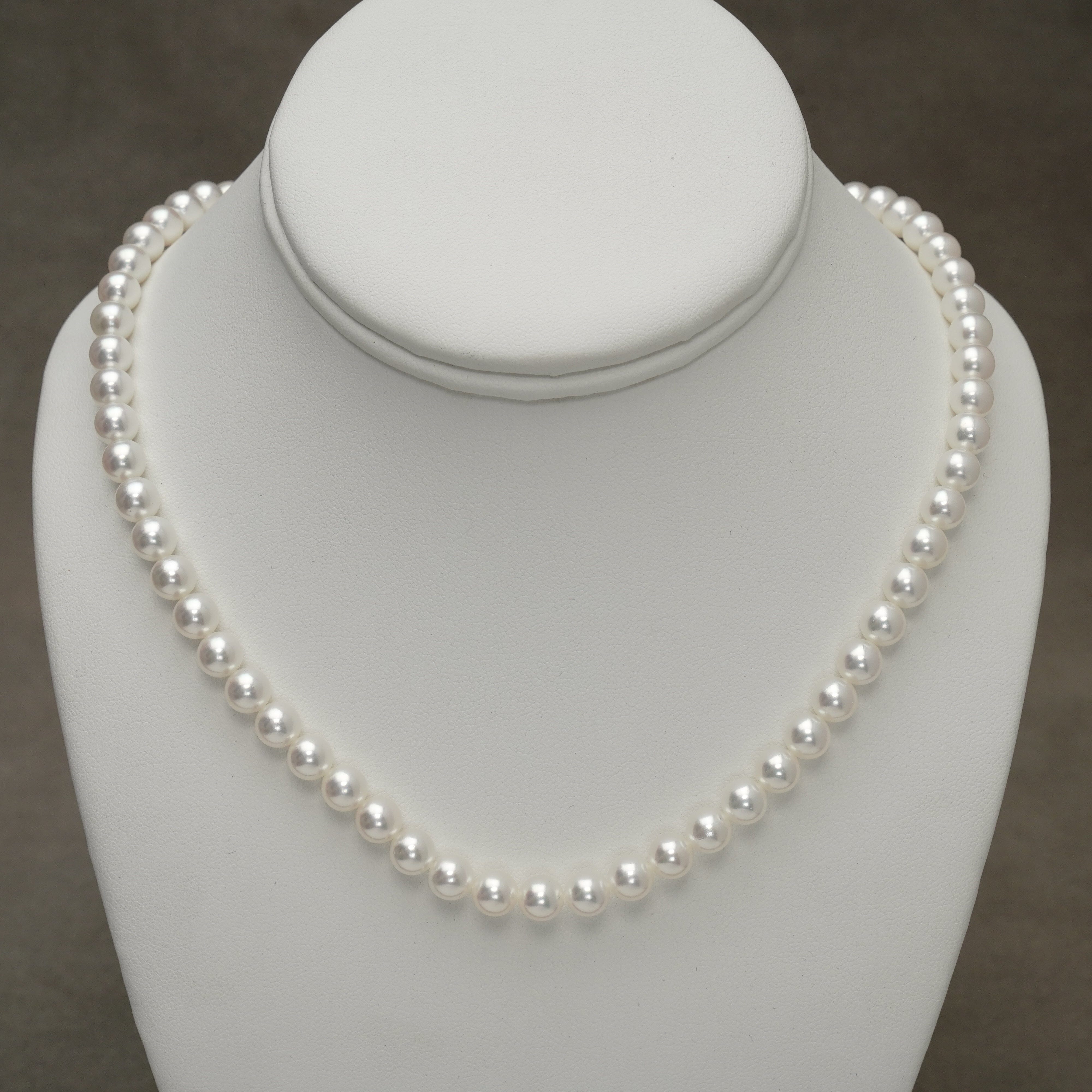 6.60-7.03 mm GIA Certified Hanadama Akoya Pearl Necklace