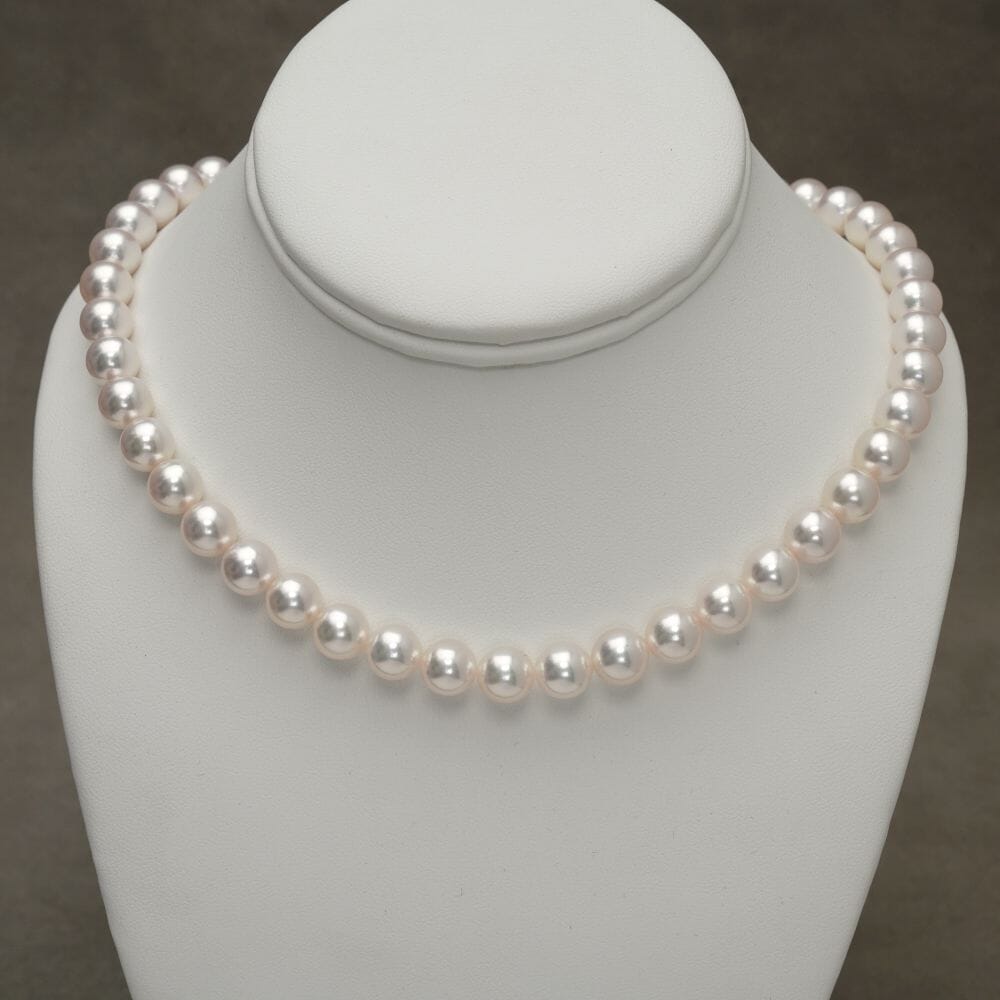 9.00-9.43 mm GIA Certified Hanadama Akoya Pearl Necklace