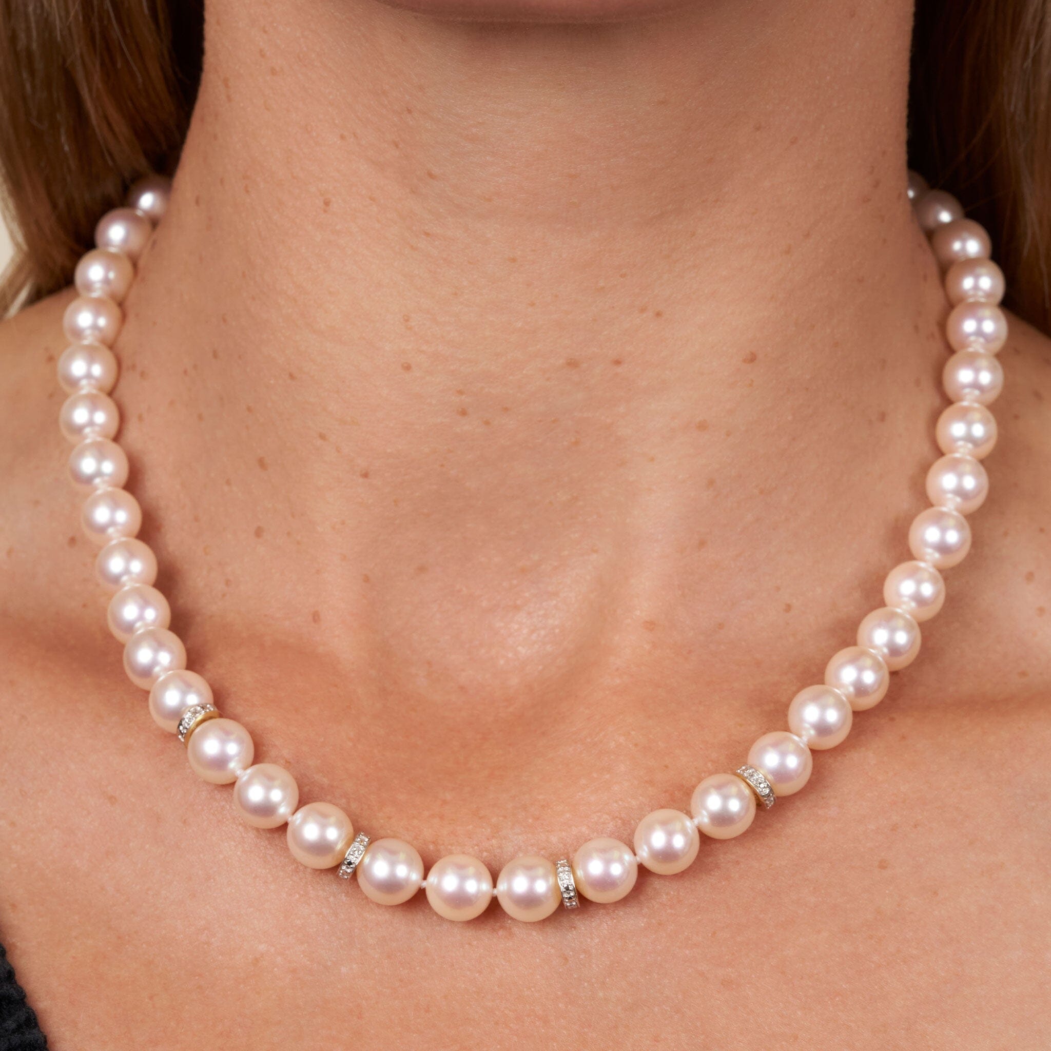 8.54-8.98 mm GIA Certified Hanadama Akoya Pearl Necklace